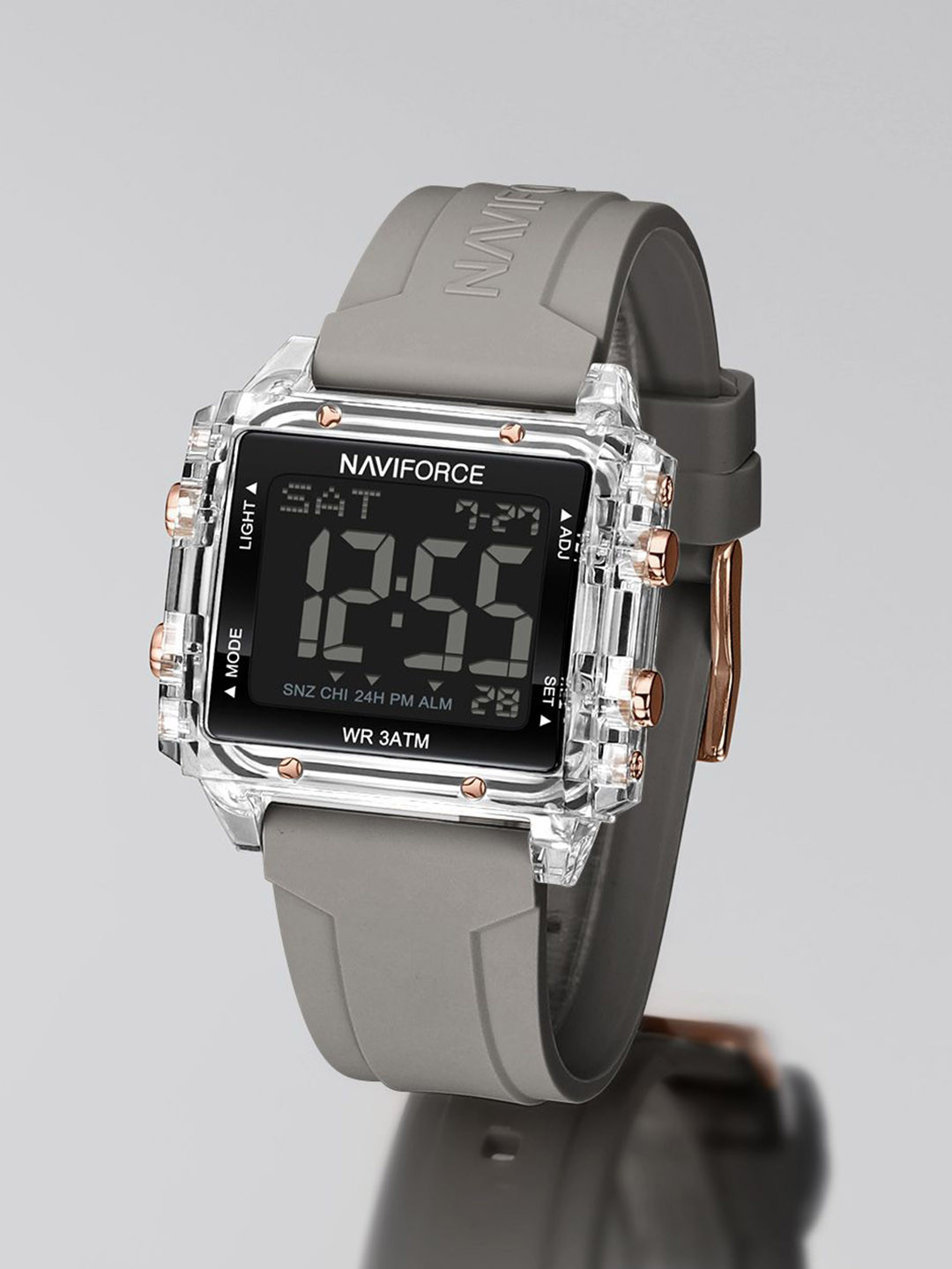 Naviforce Women Brass Printed Dial & Straps Analogue and Digital Watch NF7101 SGY