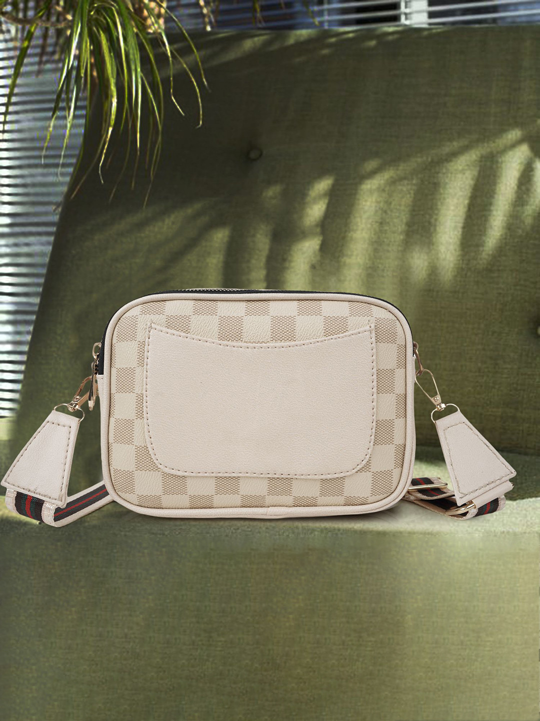 PARSLEY Structured Sling Bag with Tasselled
