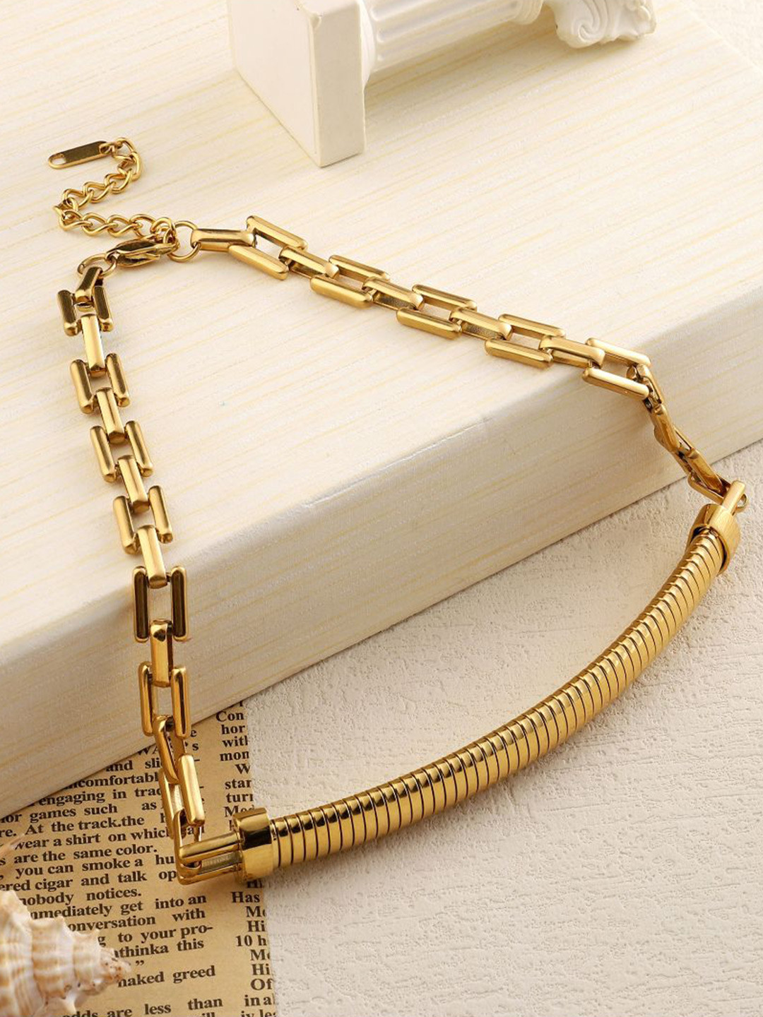 SALTY HairPin Stainless Steel Minimal Necklace