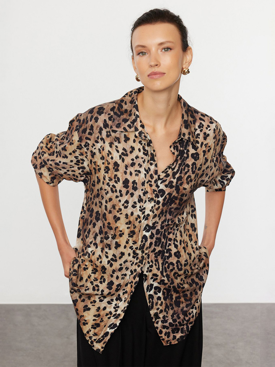 Trendyol Women Animal Opaque Printed Casual Shirt