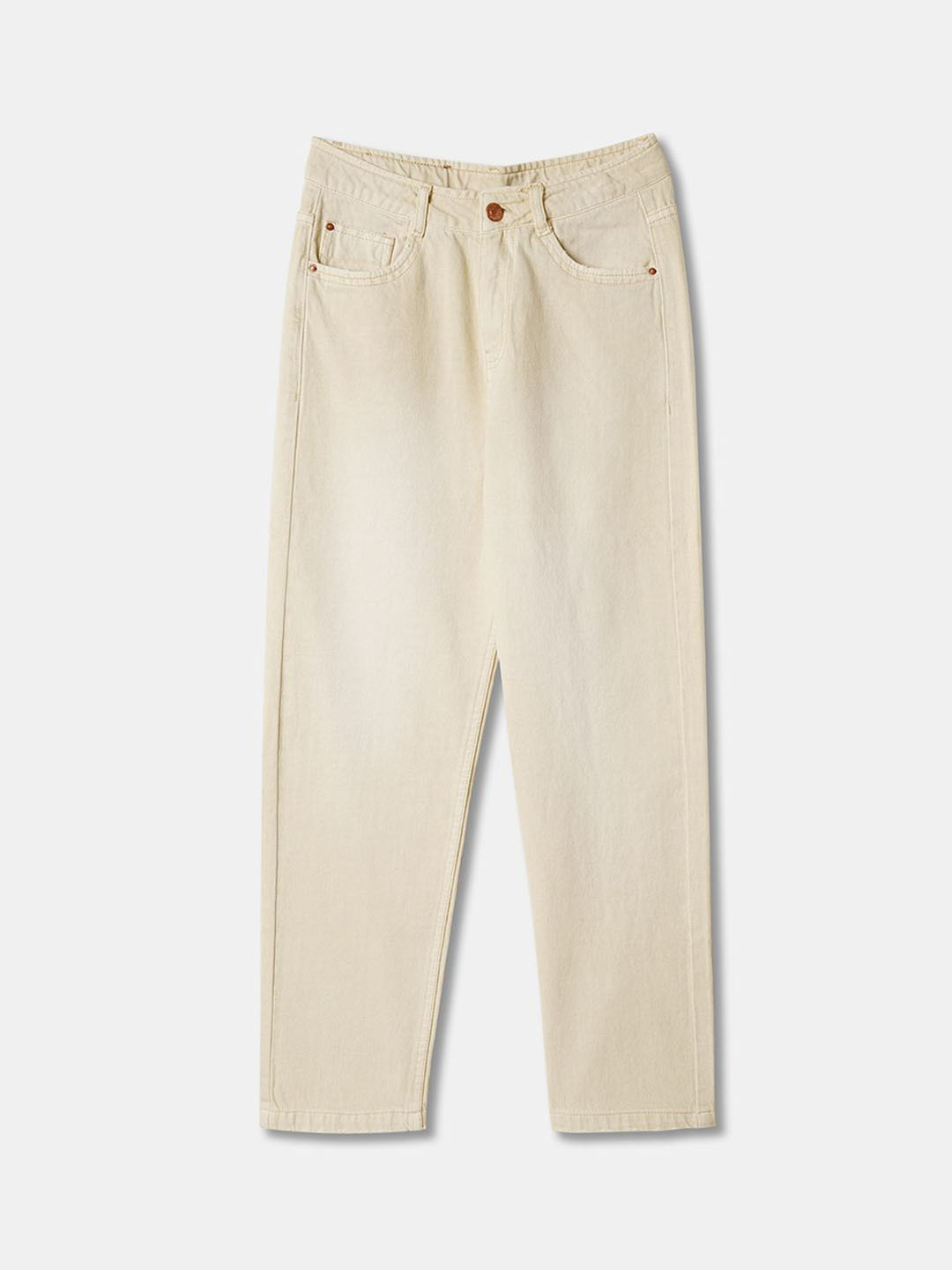 R&B Girls Mid-Rise Easy Wash Denim Trousers