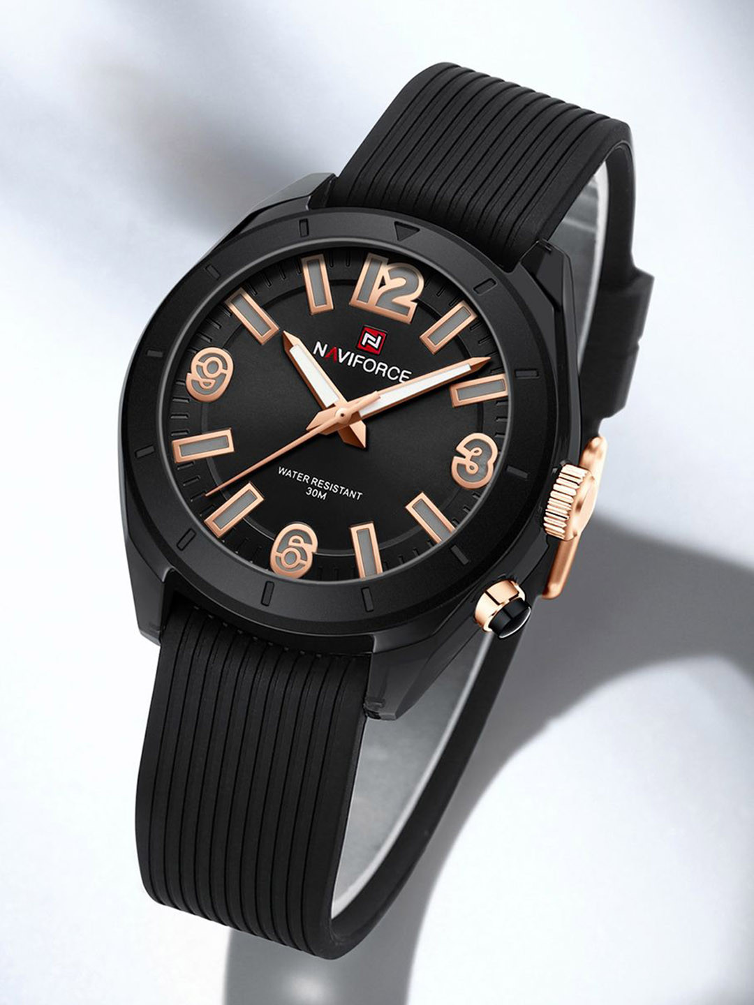Naviforce Women Brass Dial & Straps Analogue and Digital Watch NF7103 BB