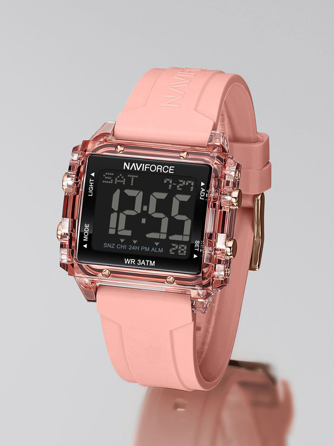 Naviforce Women Brass Dial & Straps Analogue and Digital Watch NF7101 PP
