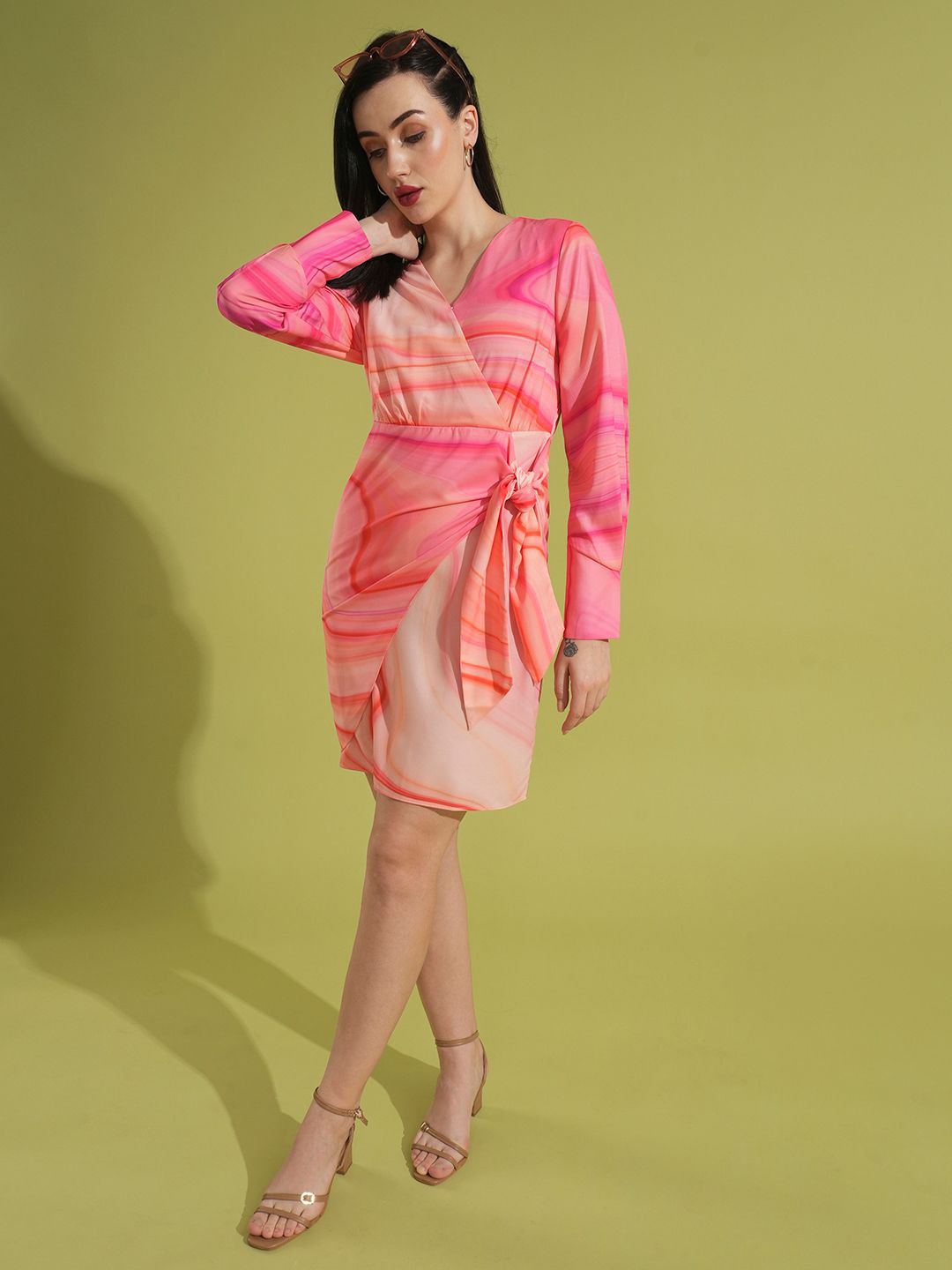 Globus Printed Wrap Dress