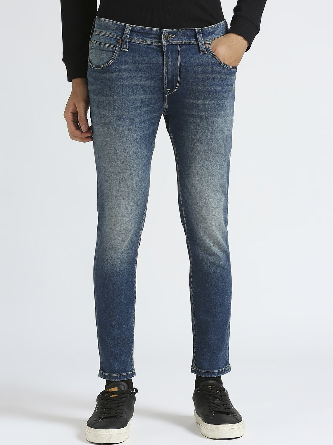 Pepe Jeans Men Oliver Skinny Fit Light Fade Stretchable Jeans