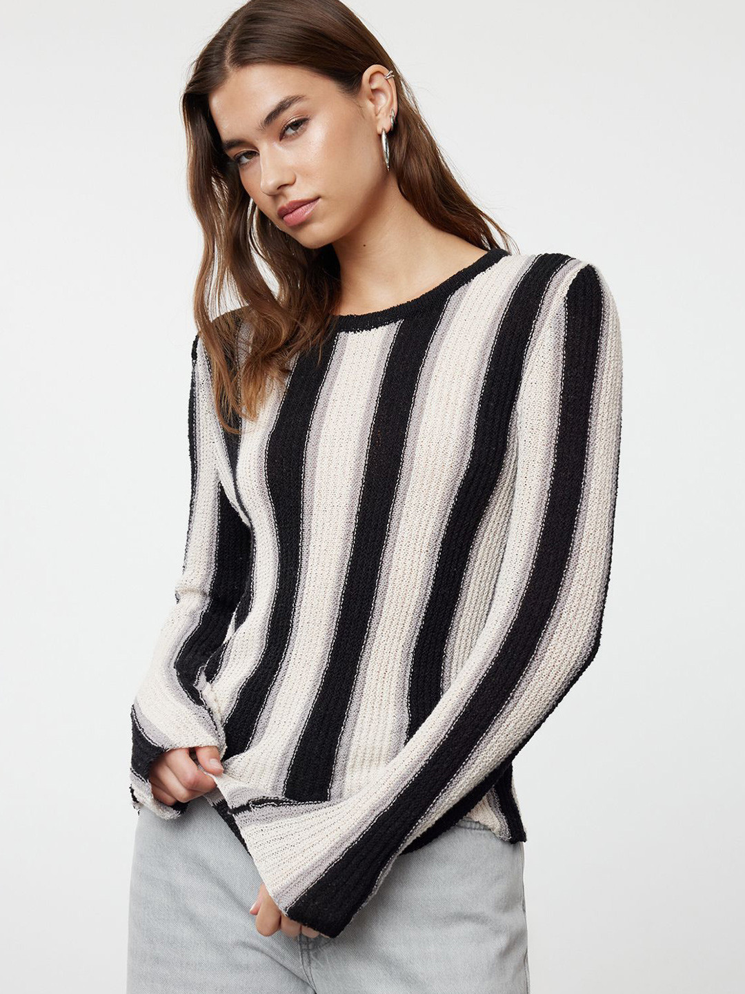 Trendyol Striped Cotton Top