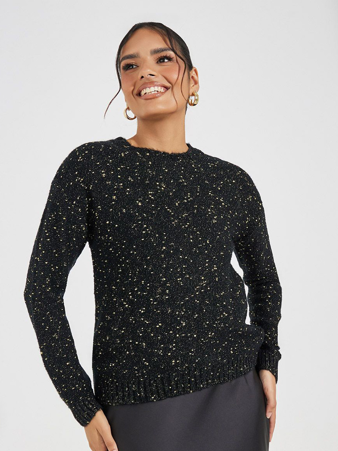 Styli Women Fancy Yarn Regular Fit Sweater