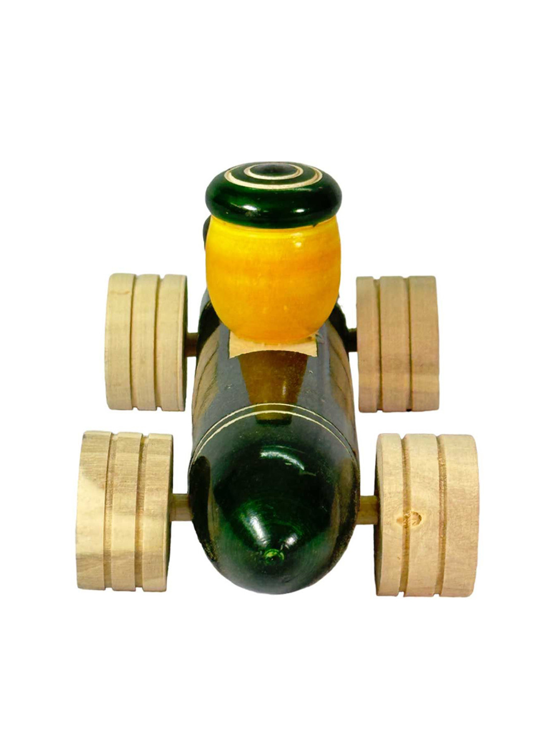 LITTLE GINNIE Kids Wooden Racing Car Toys