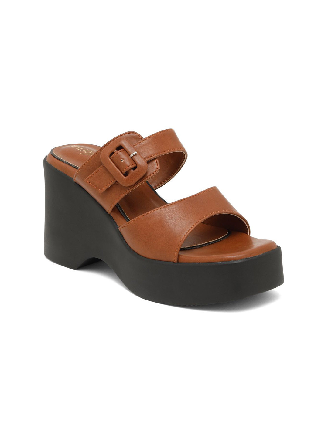 VALIOSAA Wedge Heel Sandals with Buckles