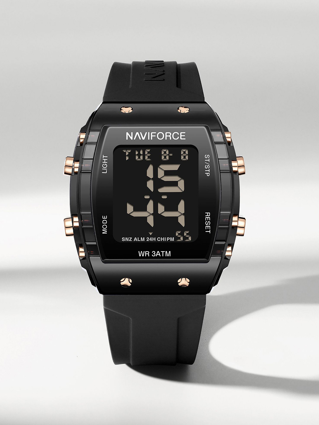 Naviforce Women Brass Dial & Straps Analogue and Digital Watch NF7102 BB