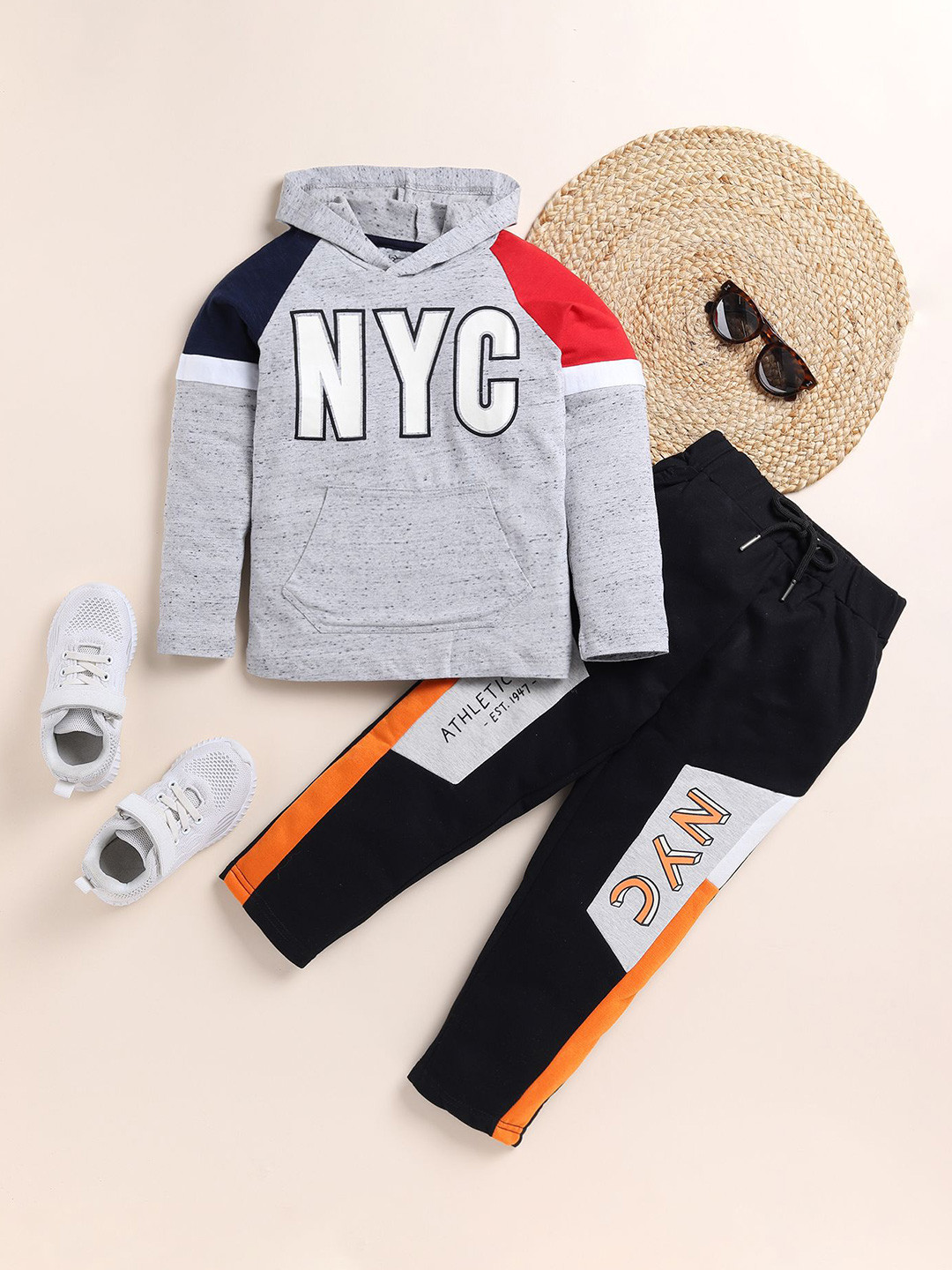 YK Boys Printed Tracksuit