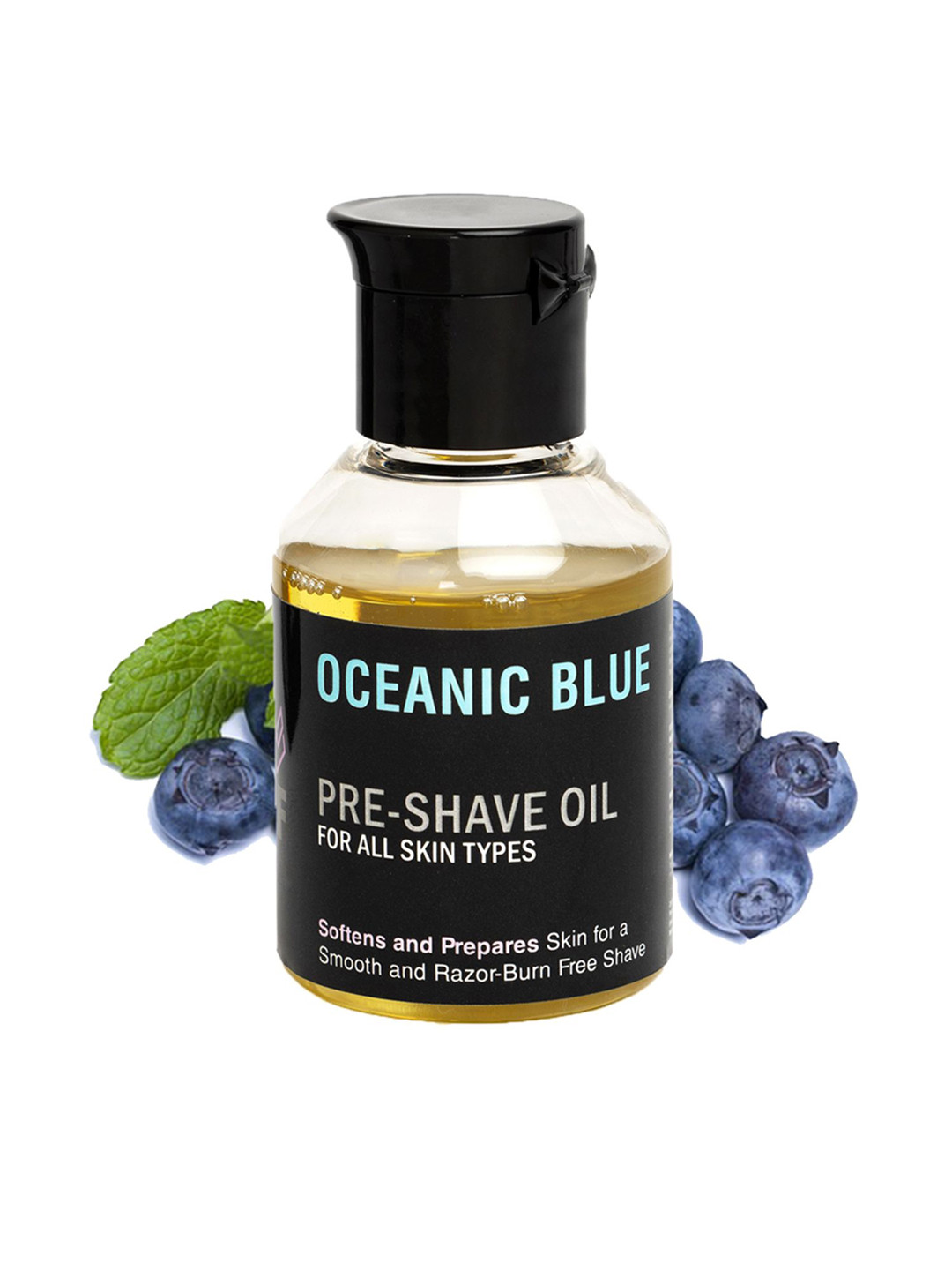 PINK WOOLF Oceanic Blue Pre Shave Oil Contains Olive Oil For Smooth Skin -50ml