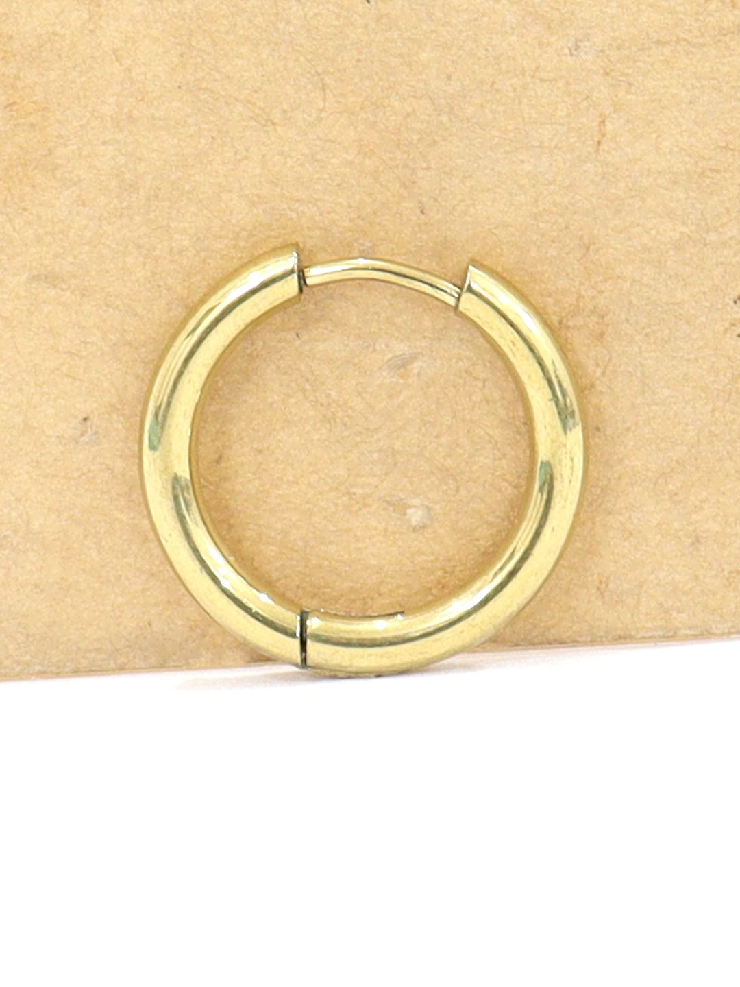 VAGHBHATT Gold Plated Antique Circular Hoop Earrings