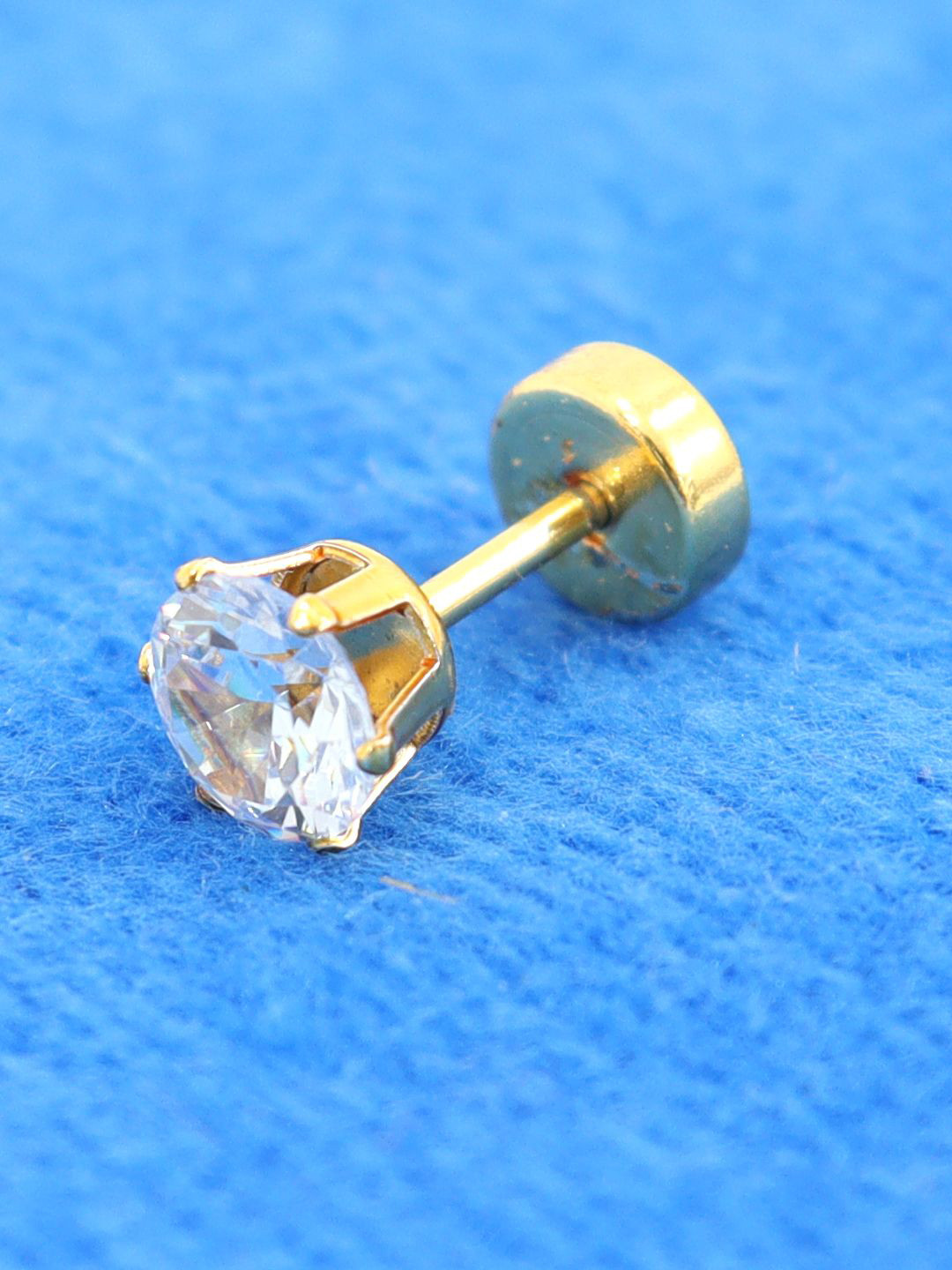 For Men Gold Ear Studs Online Buy Gold Earrings For Men By Peora