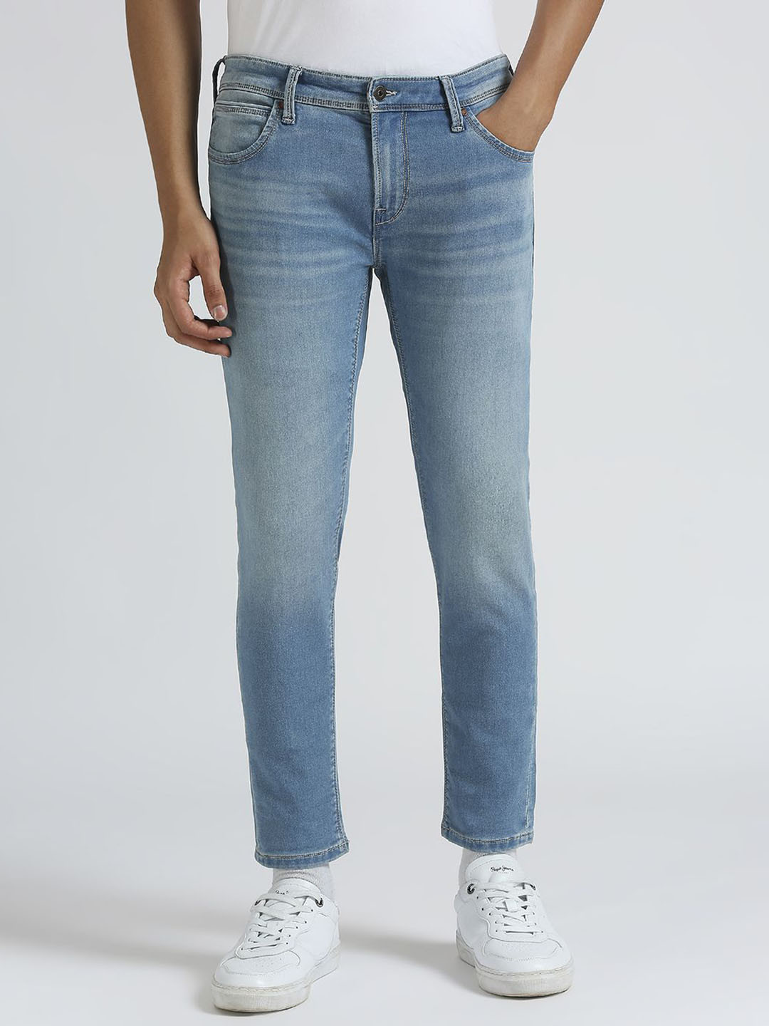 Pepe Jeans Men Oliver Skinny Fit Light Fade Jeans