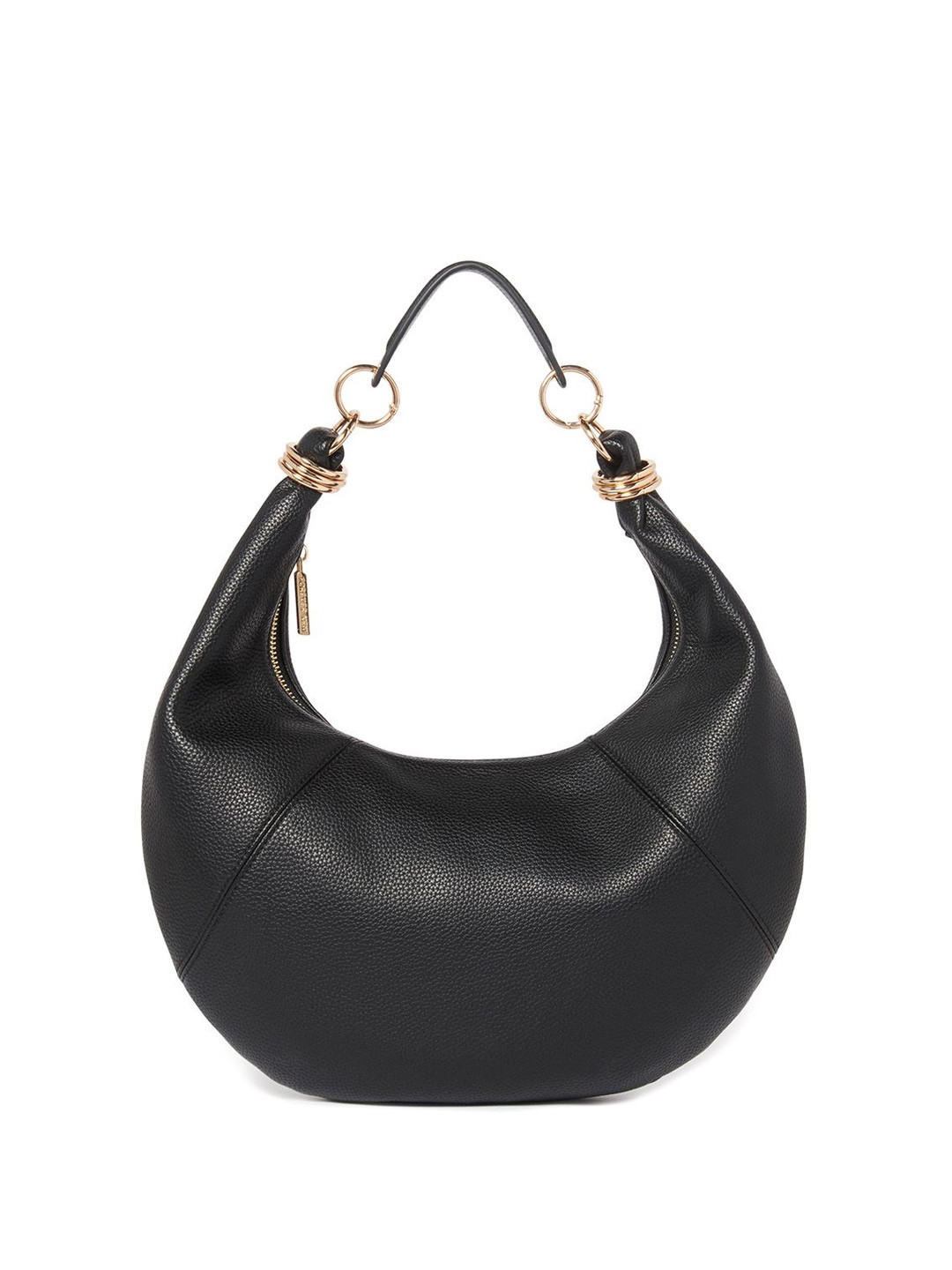 Forever New PU Half Moon Shoulder Bag with Tasselled