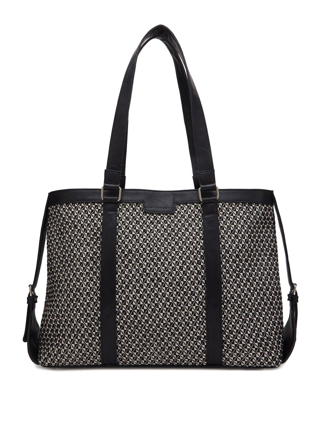 ROAR FOR GOOD Checked Bucket Tote Bag with