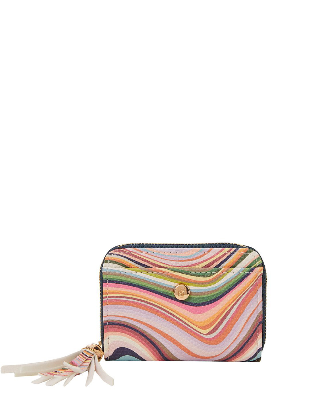 Accessorize Women Swirl Print Tassle Purse
