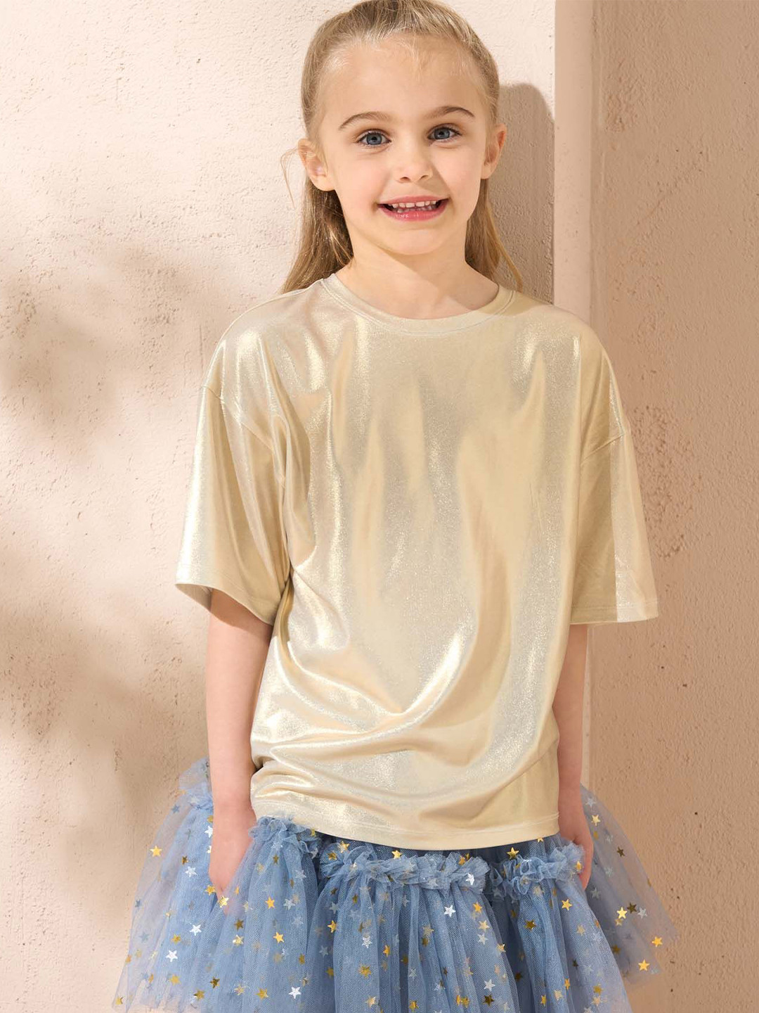 Angel & Rocket Girls Solid Round Neck Top