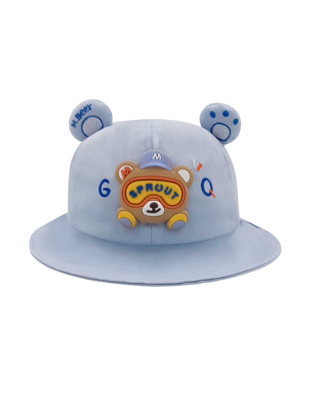 JENNA Unisex Kids Blue Embroidered Bucket Hat