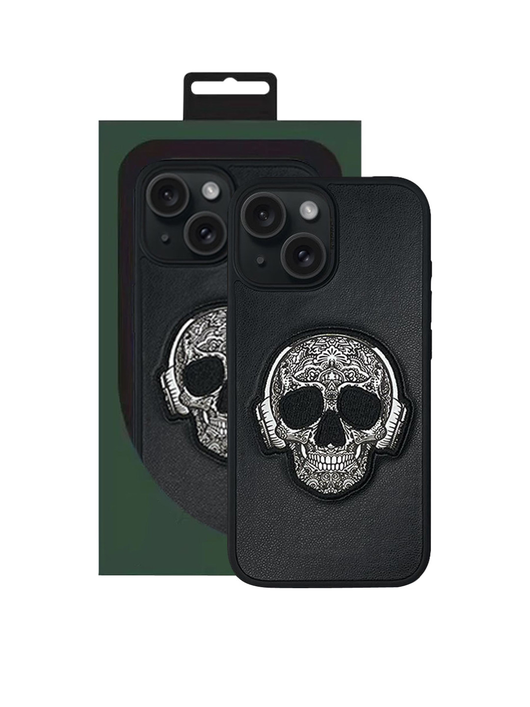 TREEMODA Grunge Embroidered iPhone 15 Pro Back Case