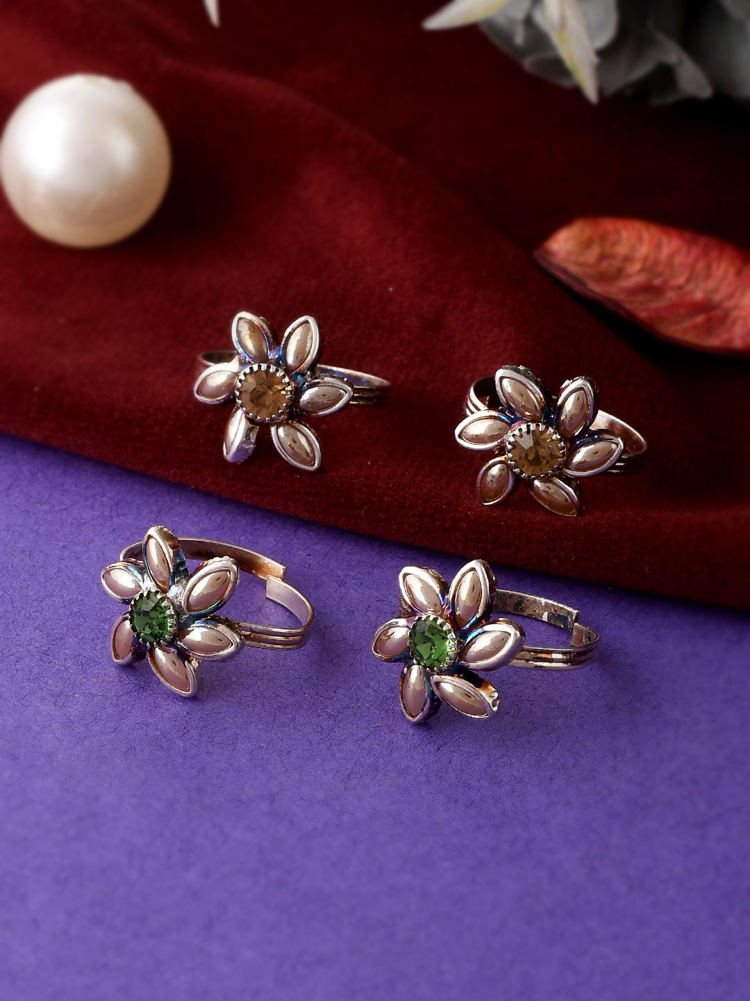 Silvermerc Designs Silver-Plated Handcrafted Toe Rings