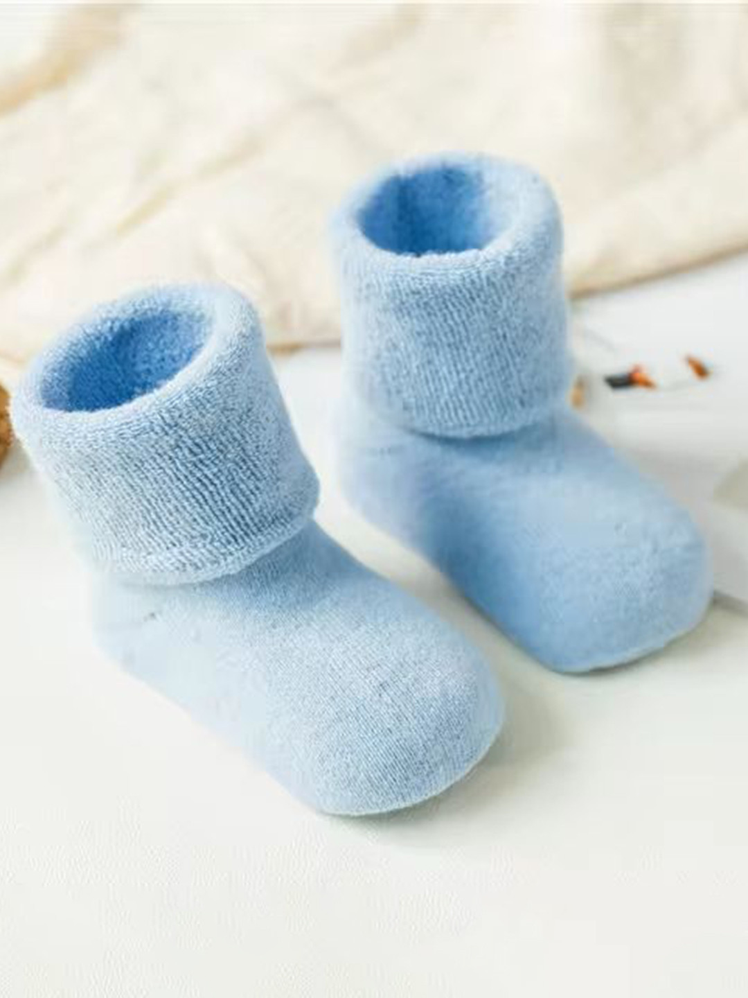 AHC Infants Patterned Pure Cotton Anti-Slip Ankle-Length Socks