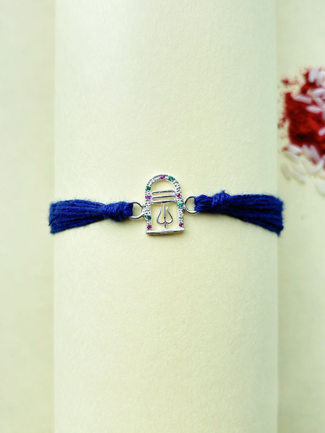 Unniyarcha Pure 92.5 Silver Shiva Thread Rakhi