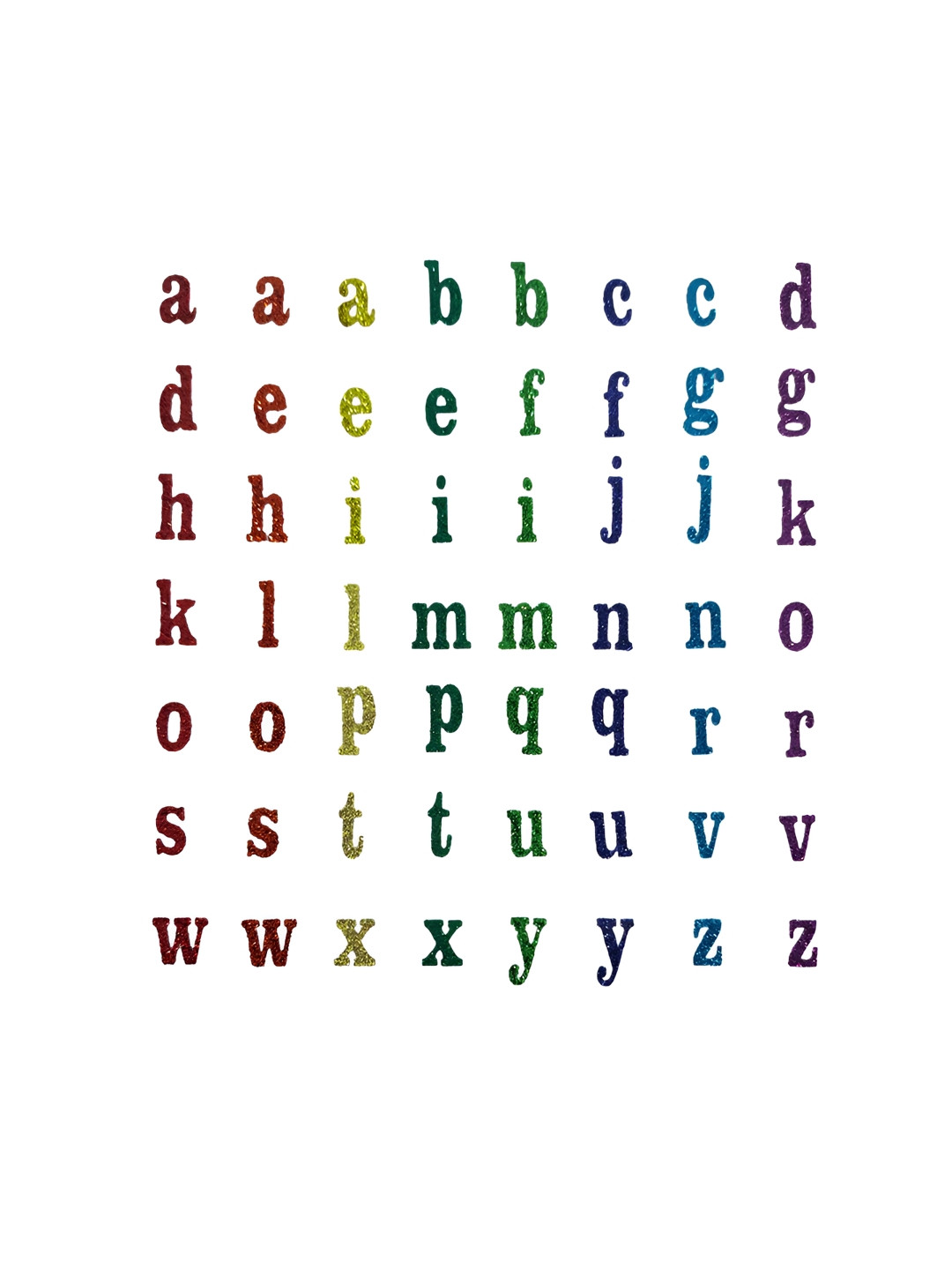 Comet Busters Red & Blue Printed Self-Adhesive Alphabet Wall Sticker