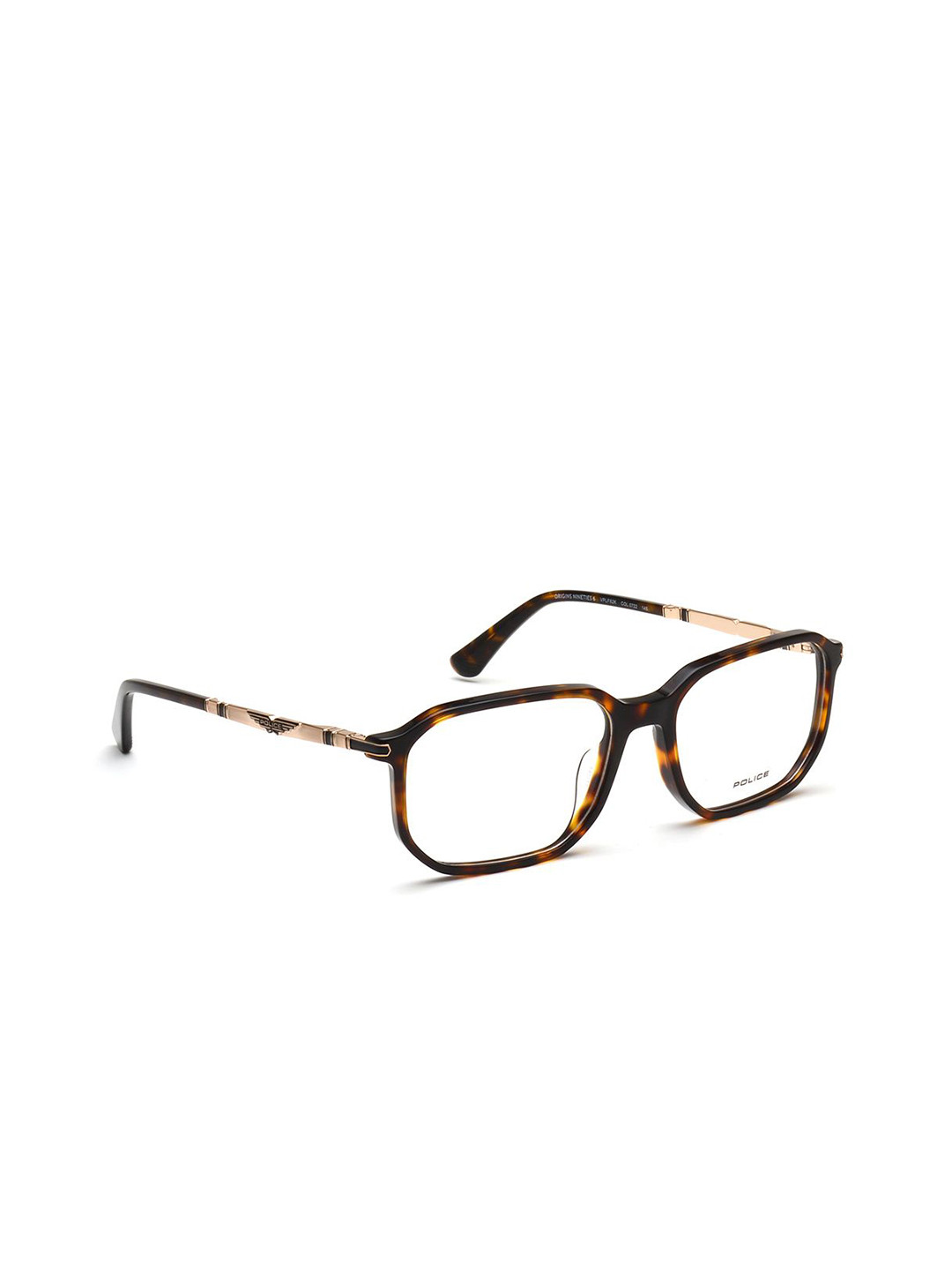 Police Men Tortoise Shell Full Rim Square Frames