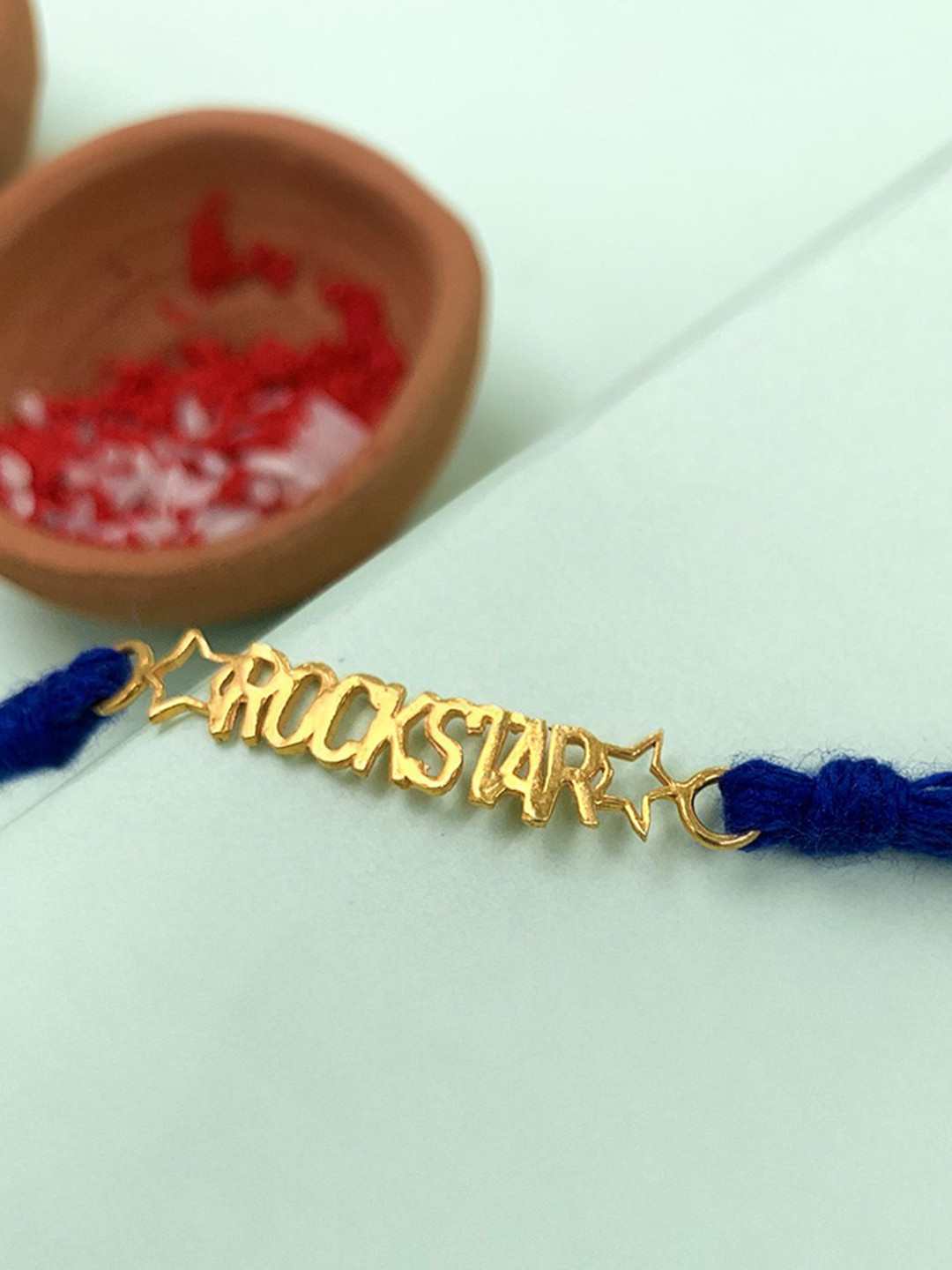 Unniyarcha 92.5 Sterling Silver Rockstar Thread Rakhi