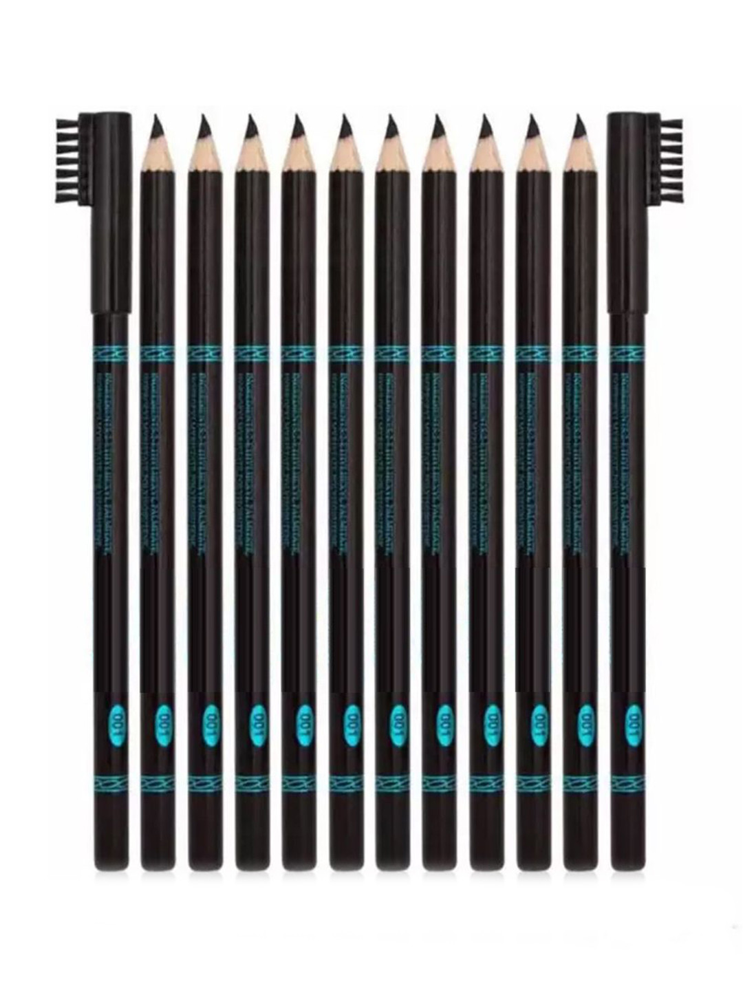 Adbeni Set Of 12 Spoolie Long Lasting & Smudge Proof Eyebrow Pencil -50g