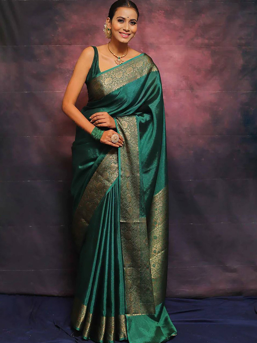 Anjaneya Sarees Zari Banarasi Saree