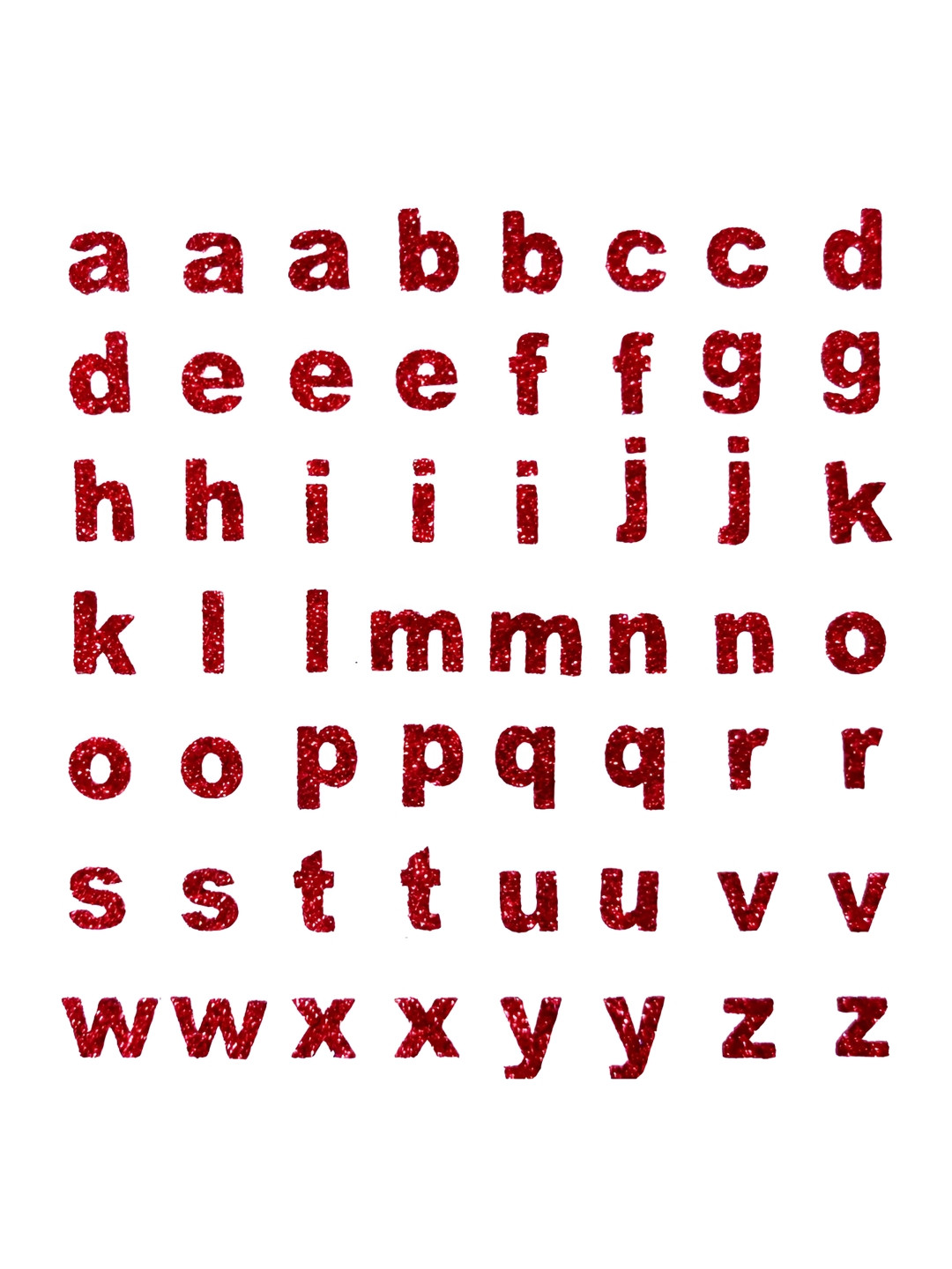 Comet Busters Red & White 3D Alphabetic Self Adhesive Wall Sticker