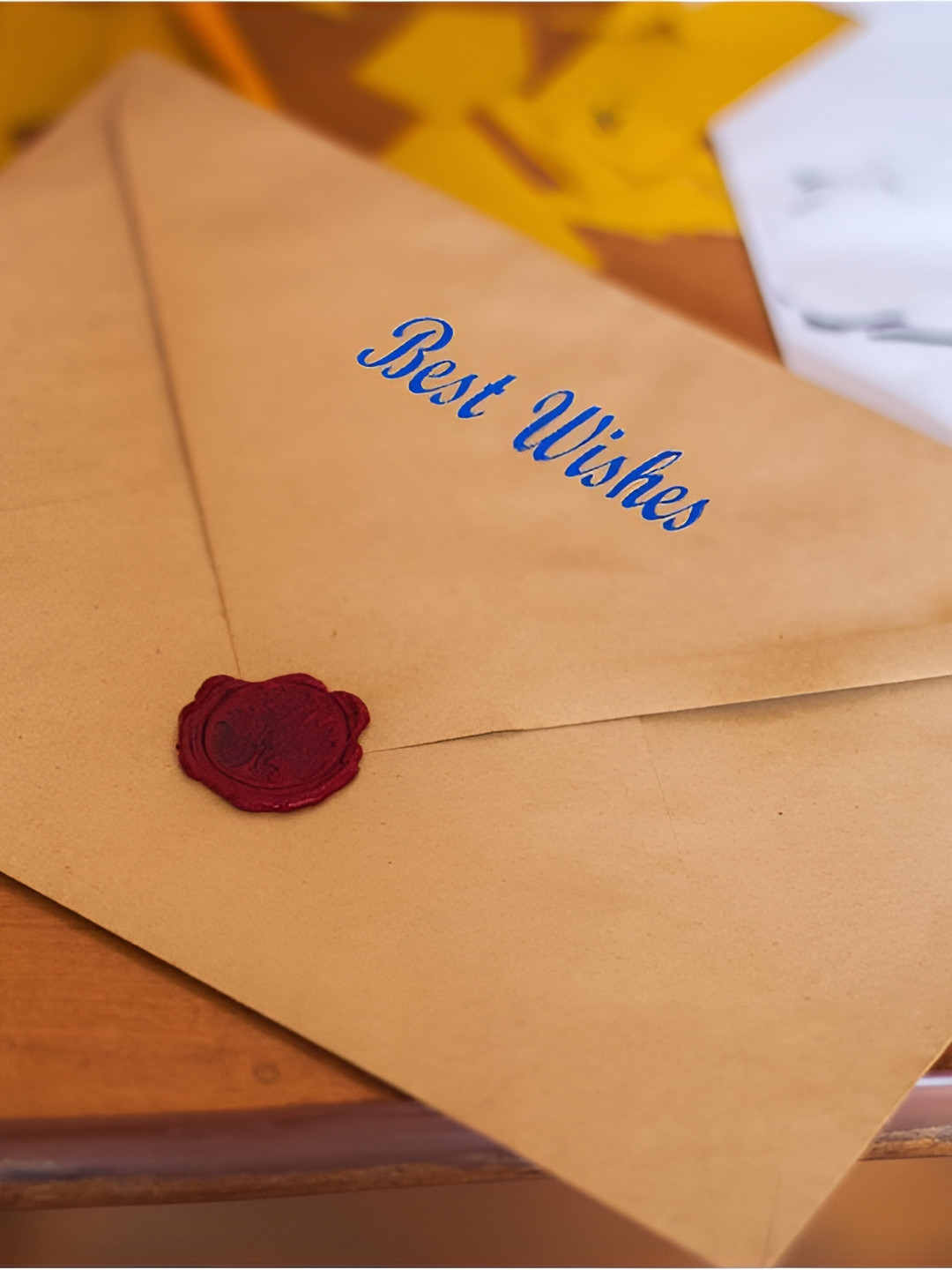 Comet Busters 5Pcs Blue Best Wishes Self-Adhesive Stickers