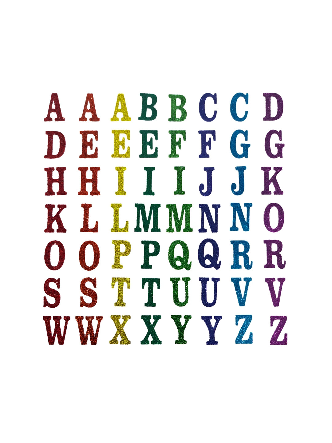 Comet Busters Red & Yellow Self Adhesive Alphabets 3D Stickers