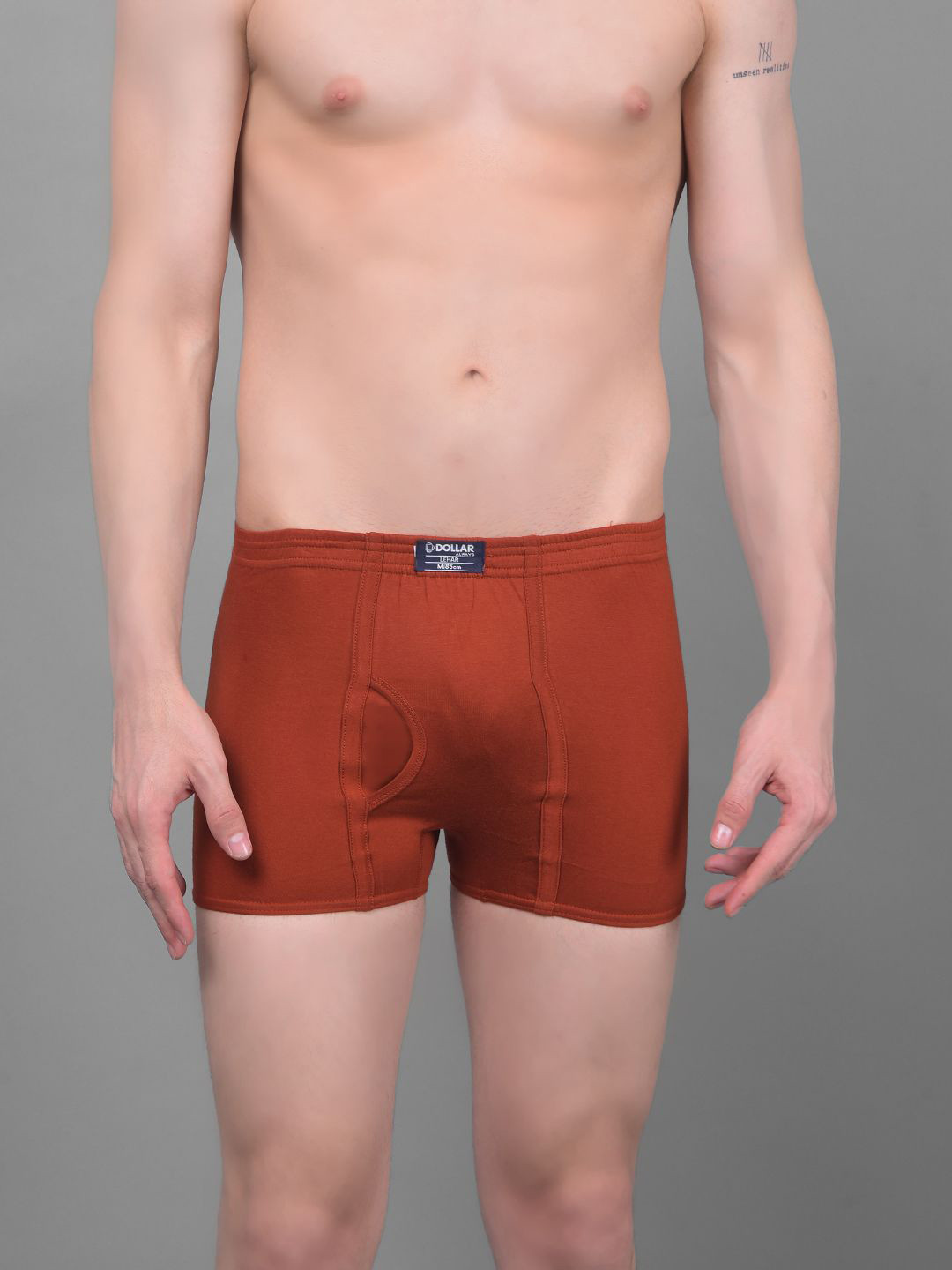 Dollar Lehar Mens Combed Cotton Trunk - Pack of 1 - Assorted