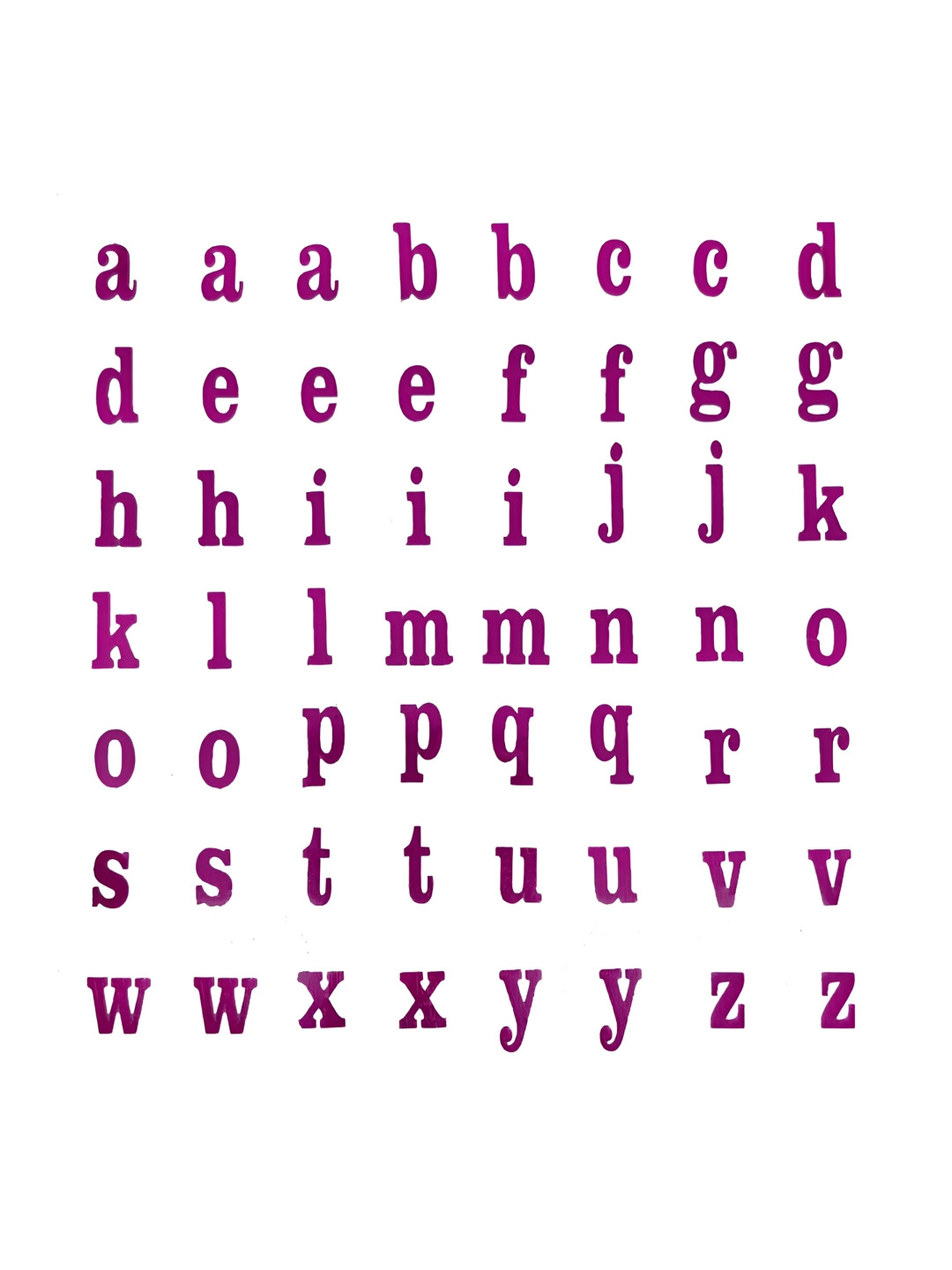 Comet Busters Pink Self Adhesive Alphabets 3D Stickers