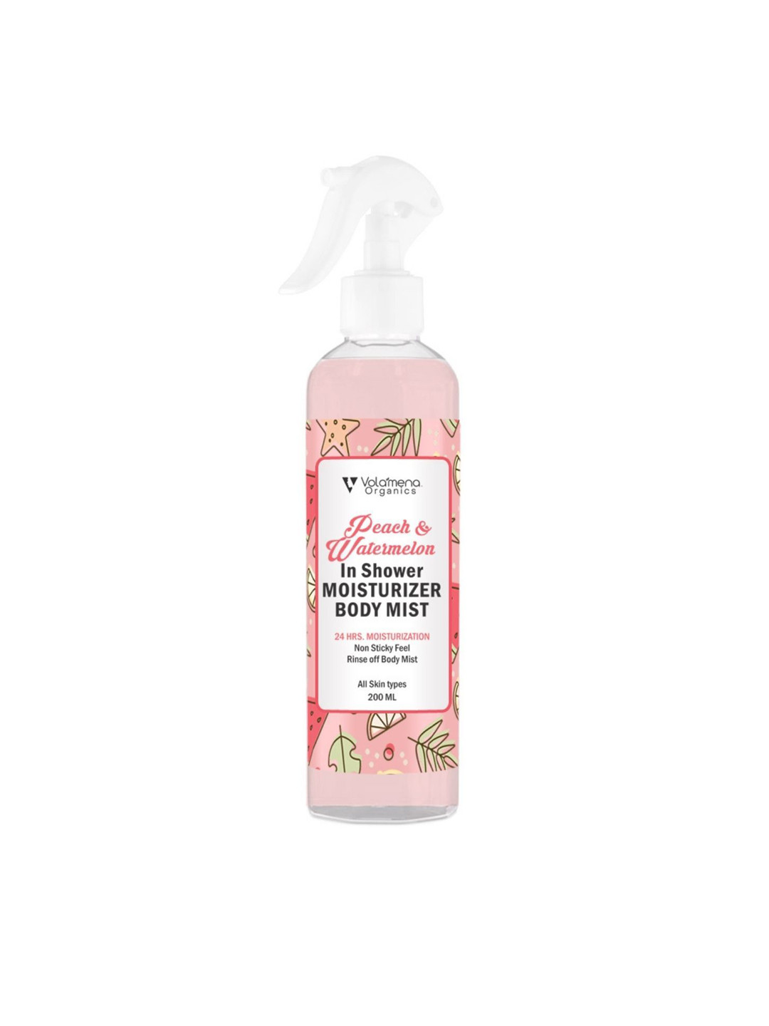 Volamena Organics Peach & Watermelon In Shower Moisturizer Body Mist - 200 ml