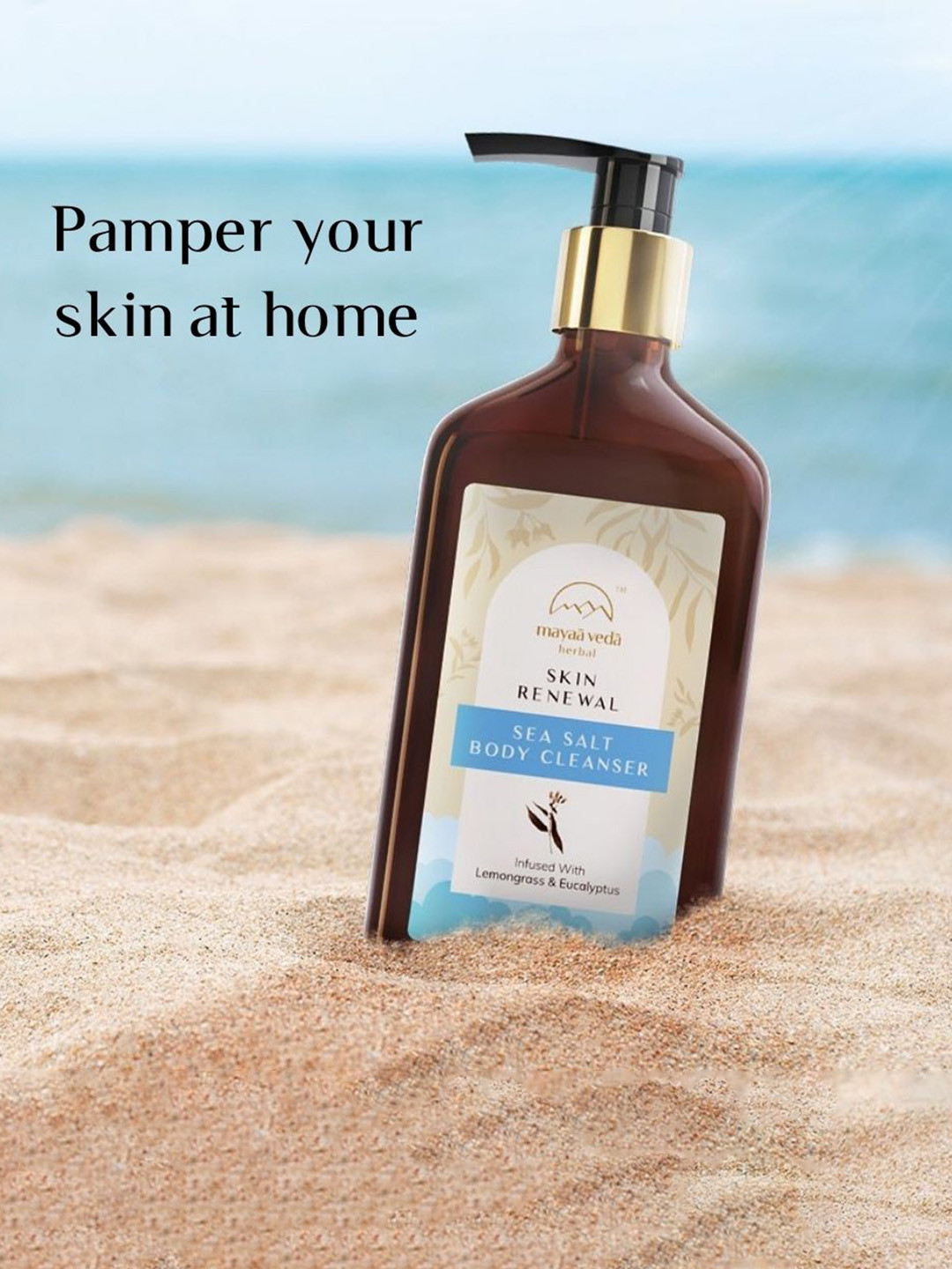 Mayaa Veda Herbal Skin Renewal Sea Salt Body Cleanser 250 ml