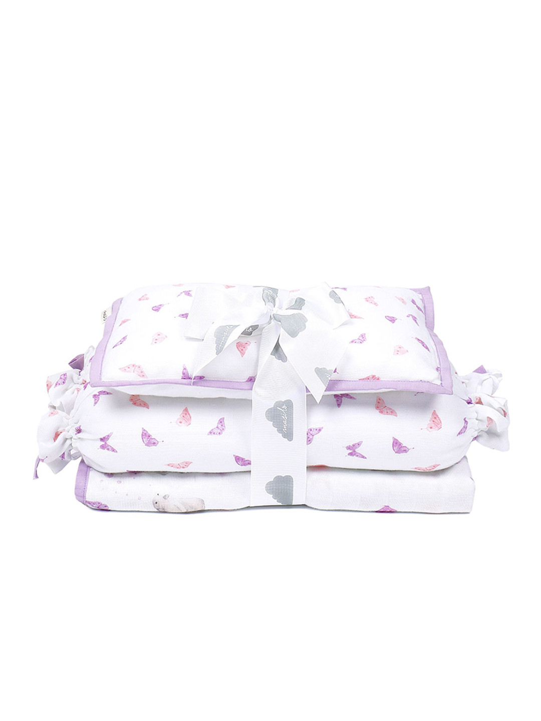 Masilo Kids Printed Pure Cotton Mini Cot Baby Bed Sets