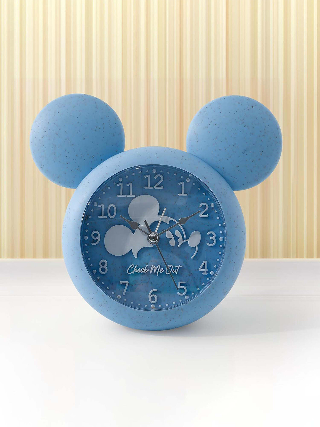 Nostrae by Ekhasa Blue Contemporary Round Alarm Clock