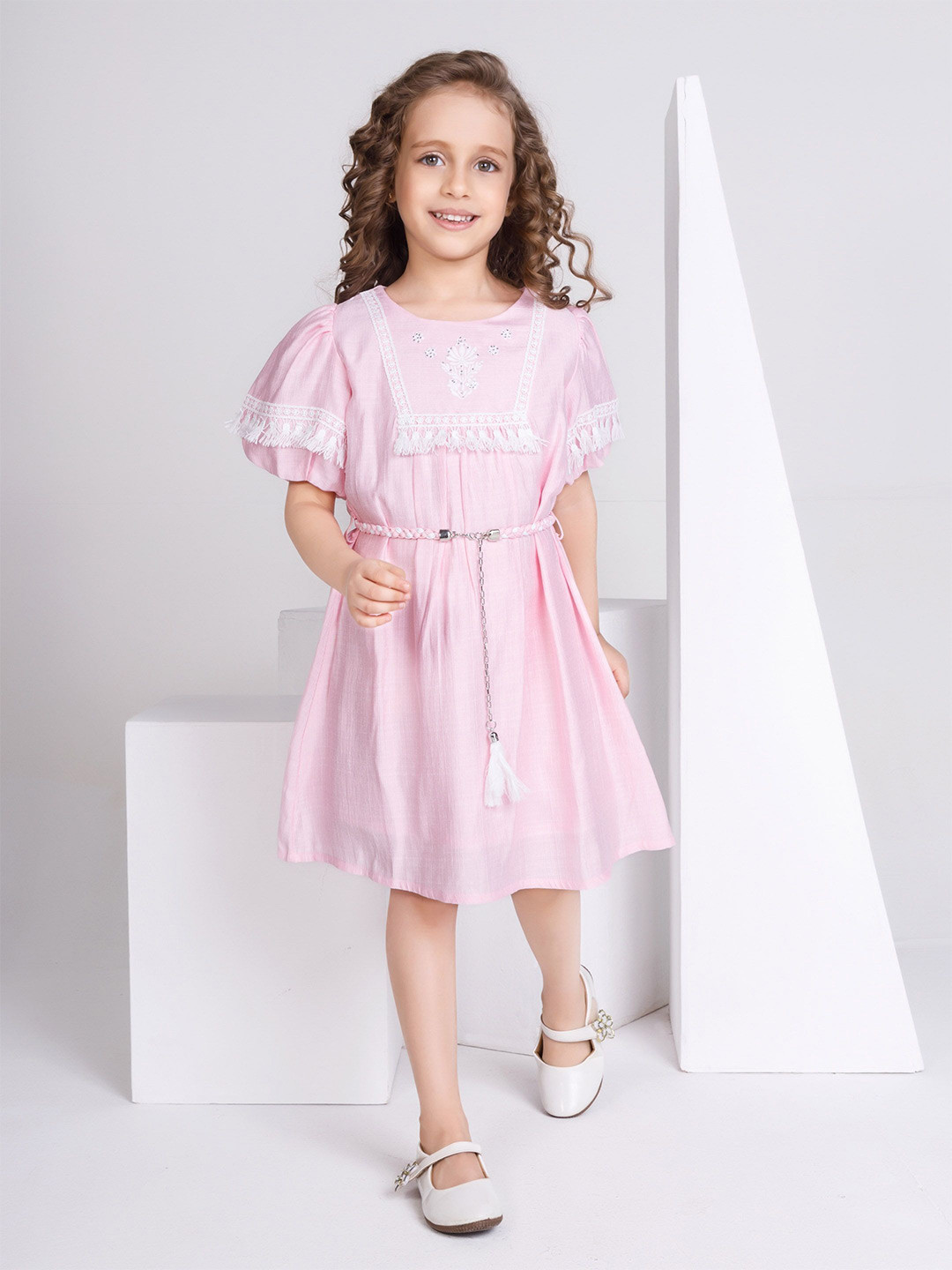 Peppermint Girl Floral Dyed Flutter Sleeve Sheath Dress