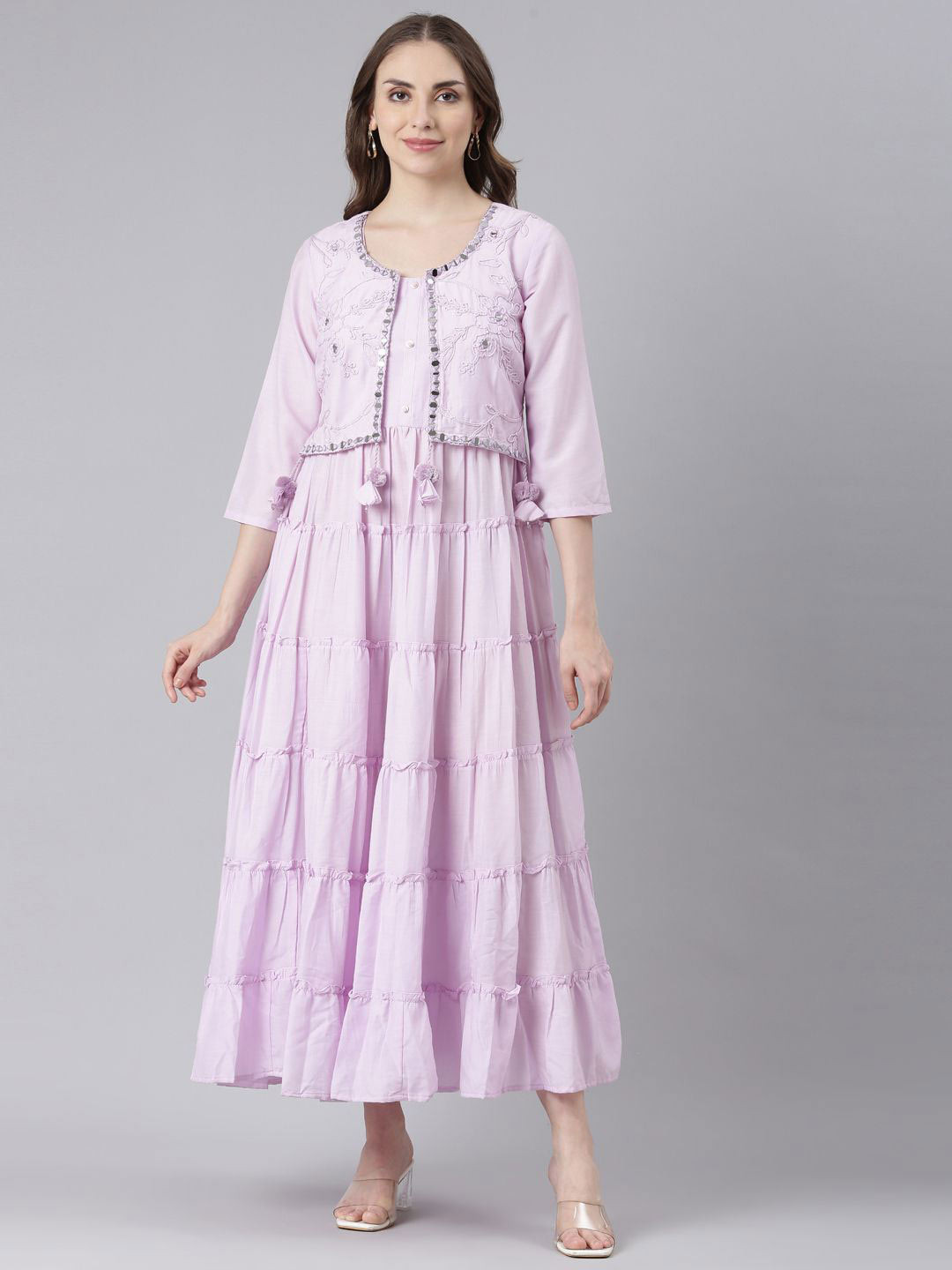 Neerus Layered Maxi Dress