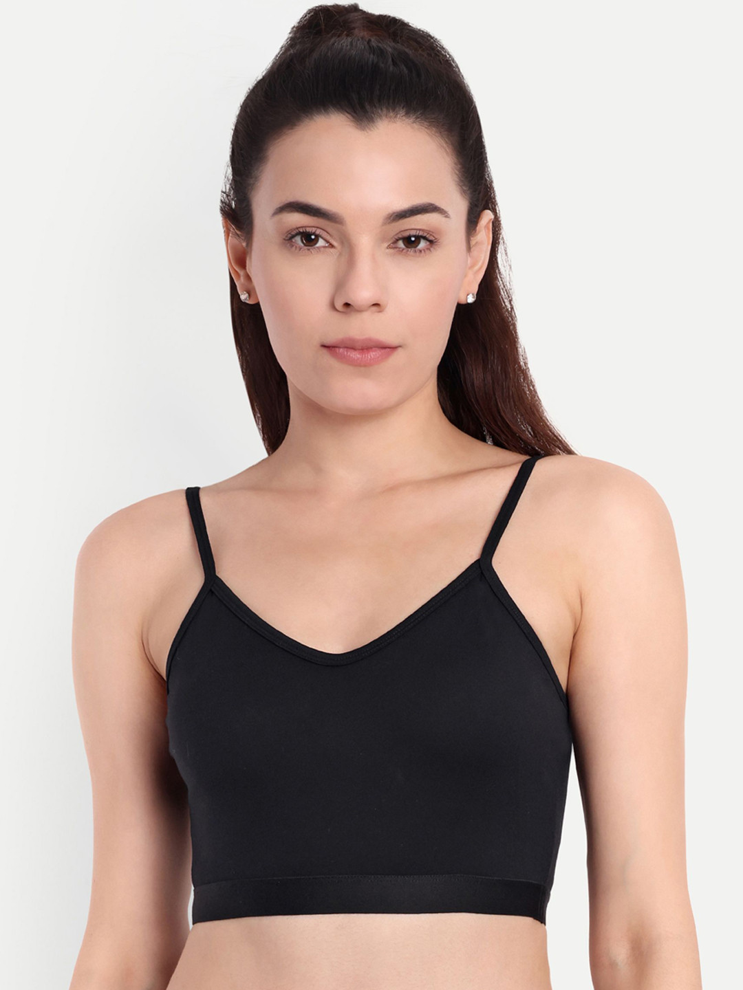 So What V-Neck High-Rise Sport Nylon Crop Top And Tights
