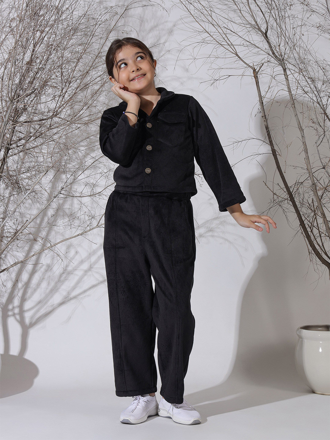 NEUDIS Girls Corduroy Jacket With High-Waist Trouser