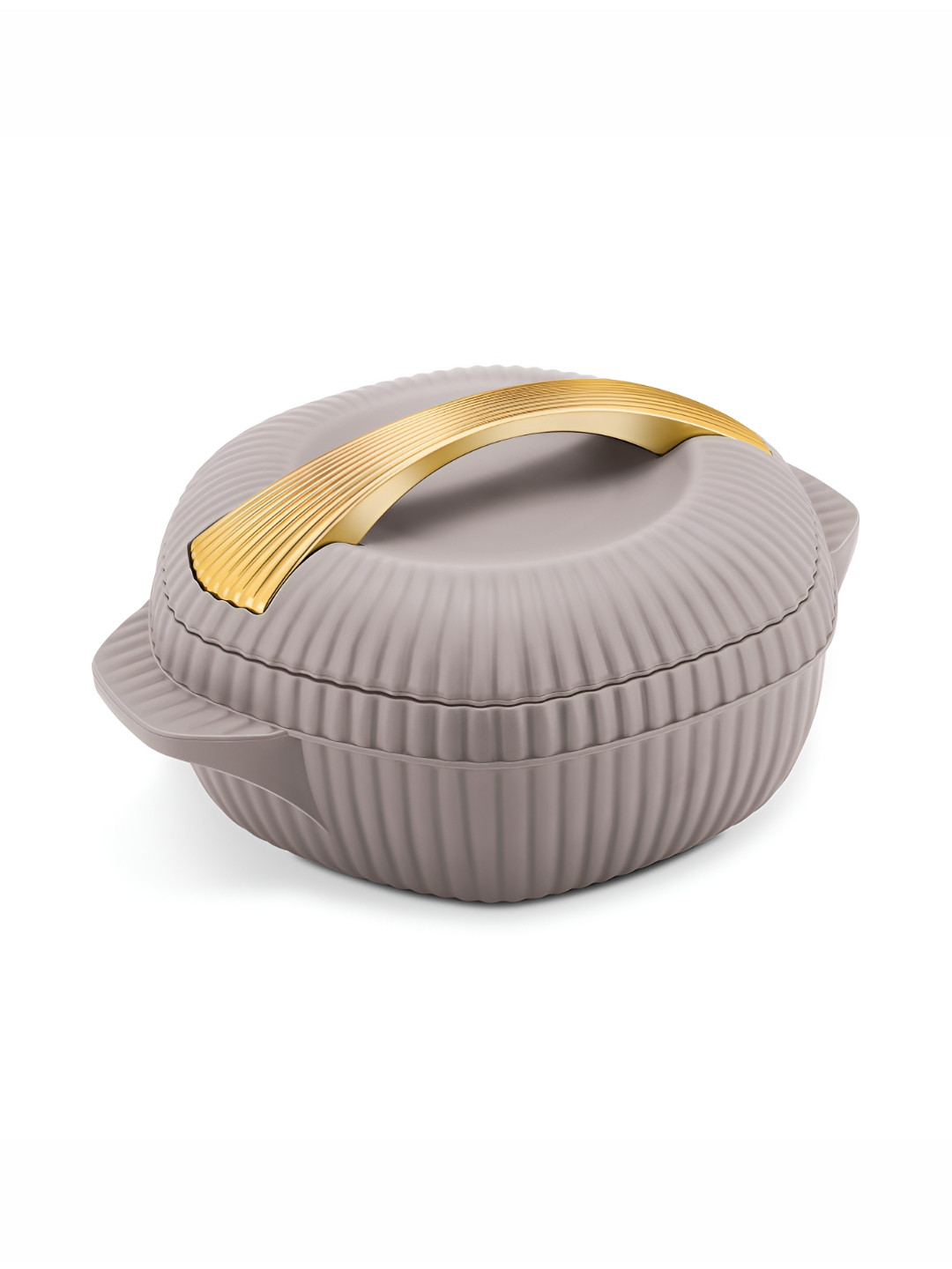 Milton Taupe and GoldToned Oyster 1000 PU Insulated Casserole 860 ml
