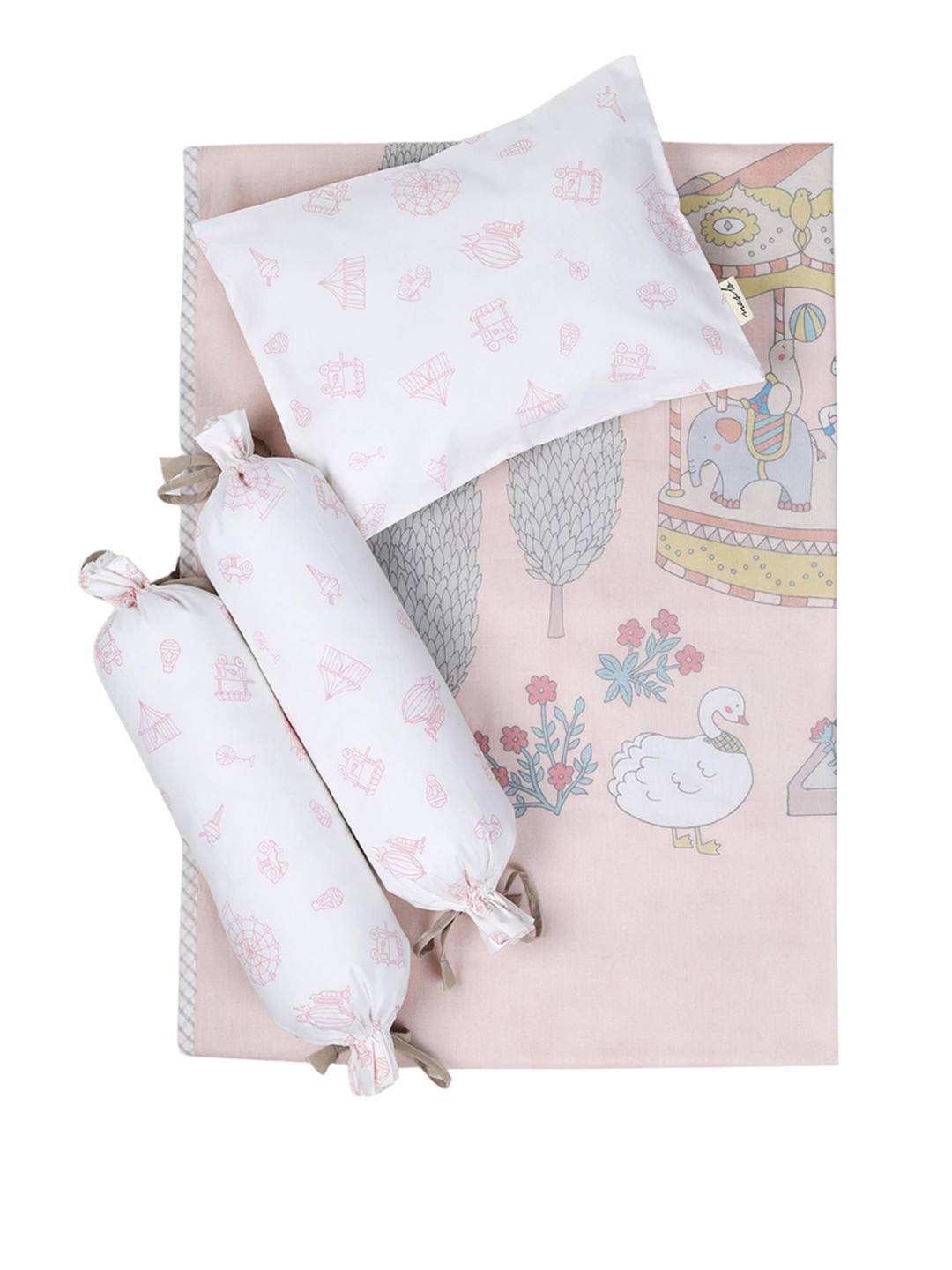 Masilo Infants Carnival Printed Cotton Mini Cot Set