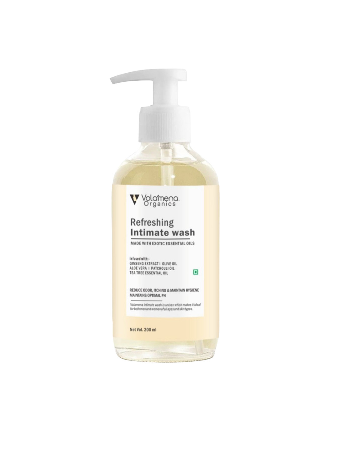 Volamena Refreshing Intimate Wash With Aloevera-200ml
