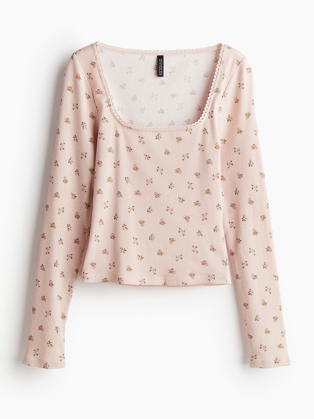 H&M Picot Trimmed Cotton Top - Tops for Women 30760582 | Myntra